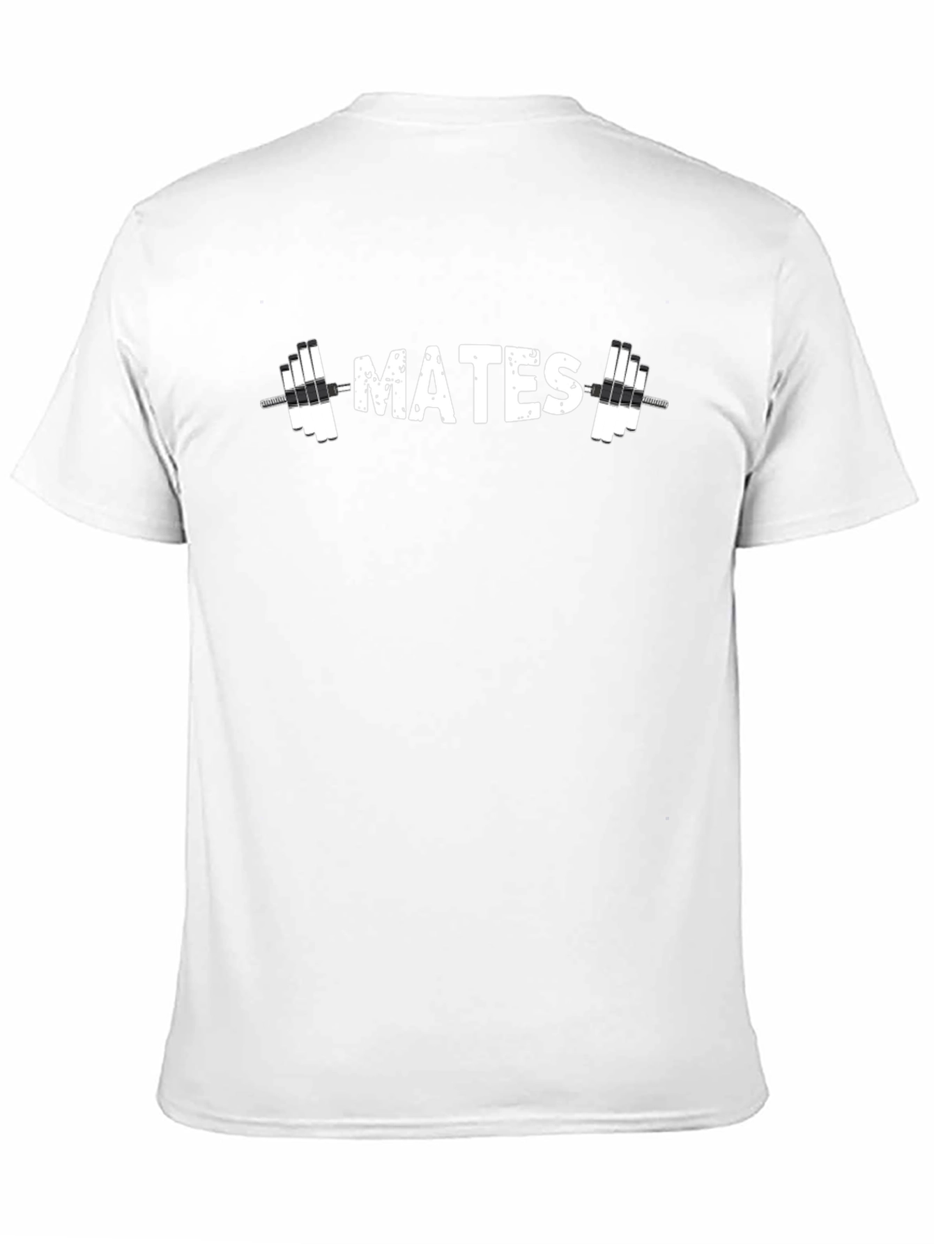 Gym Mates Graphic Tee - Black Cotton T-Shirt