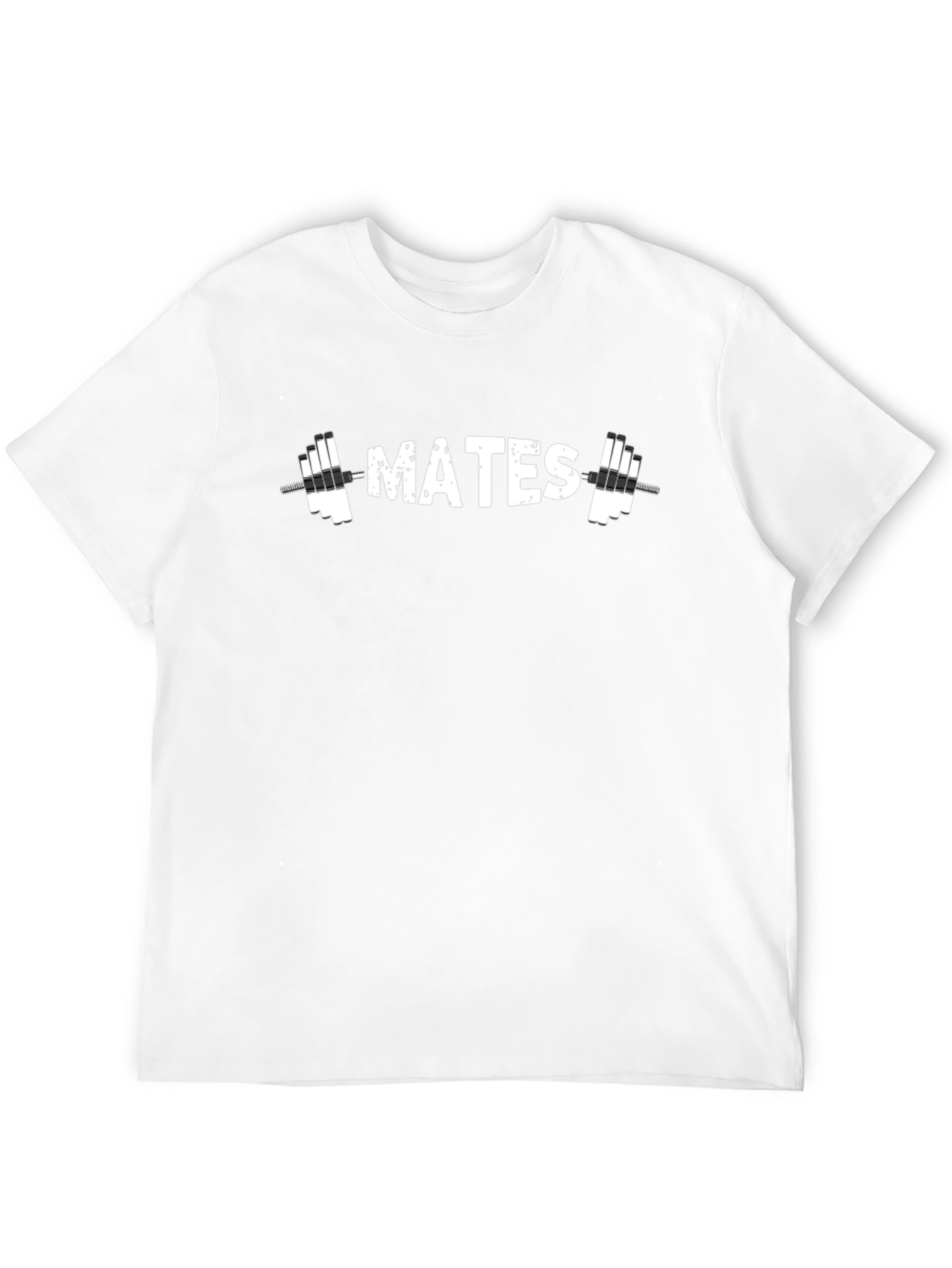 Gym Mates Graphic Tee - Black Cotton T-Shirt