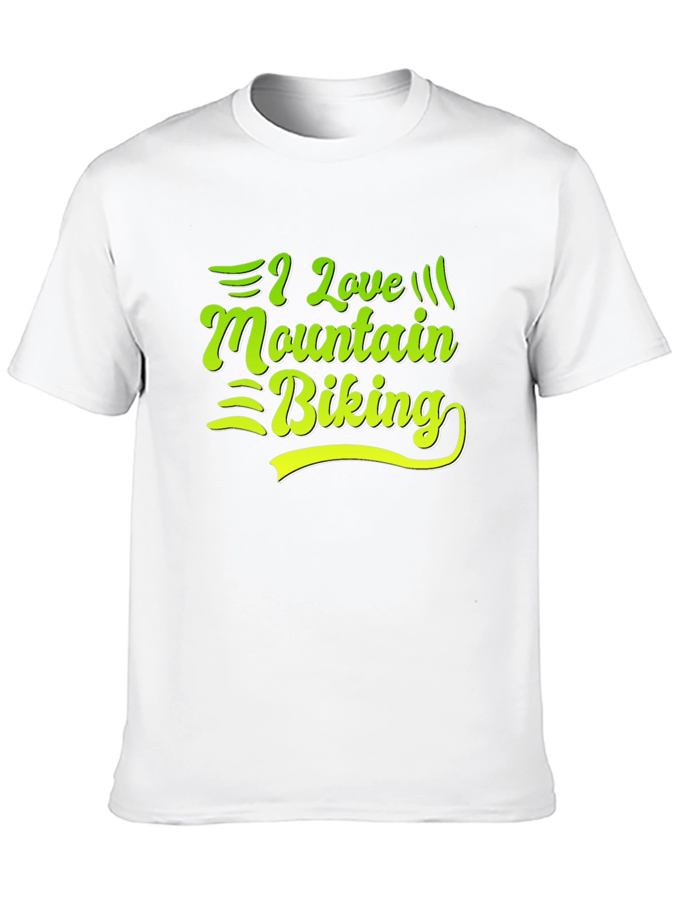 I Love Mountain Biking Graphic Tee - Black