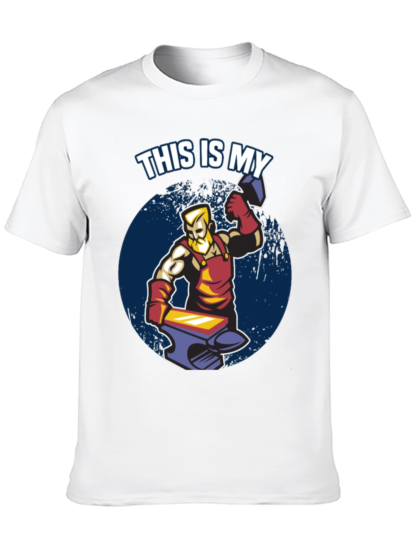 Blacksmith Hammer Anvil Graphic T-Shirt