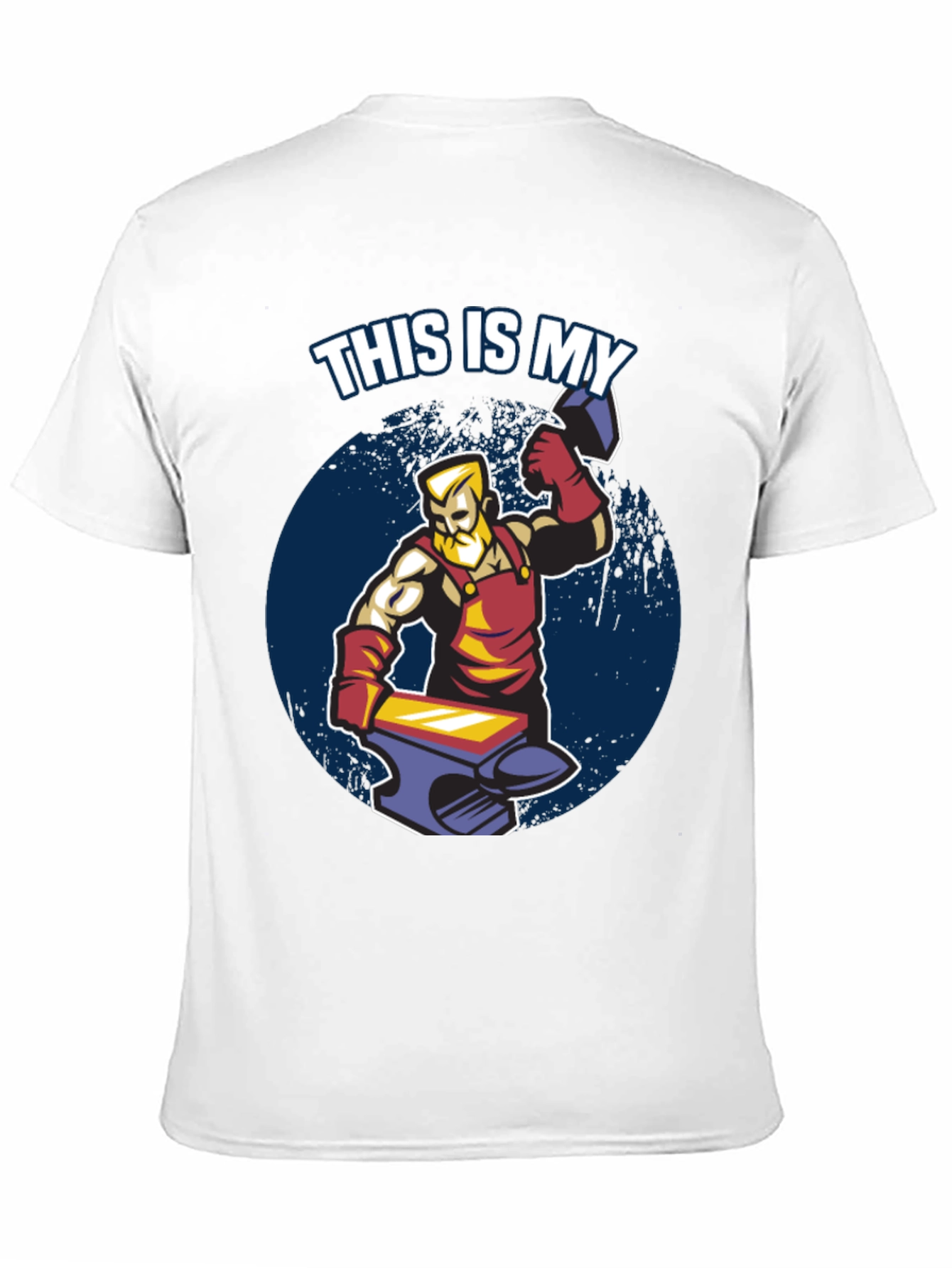 Blacksmith Hammer Anvil Graphic T-Shirt