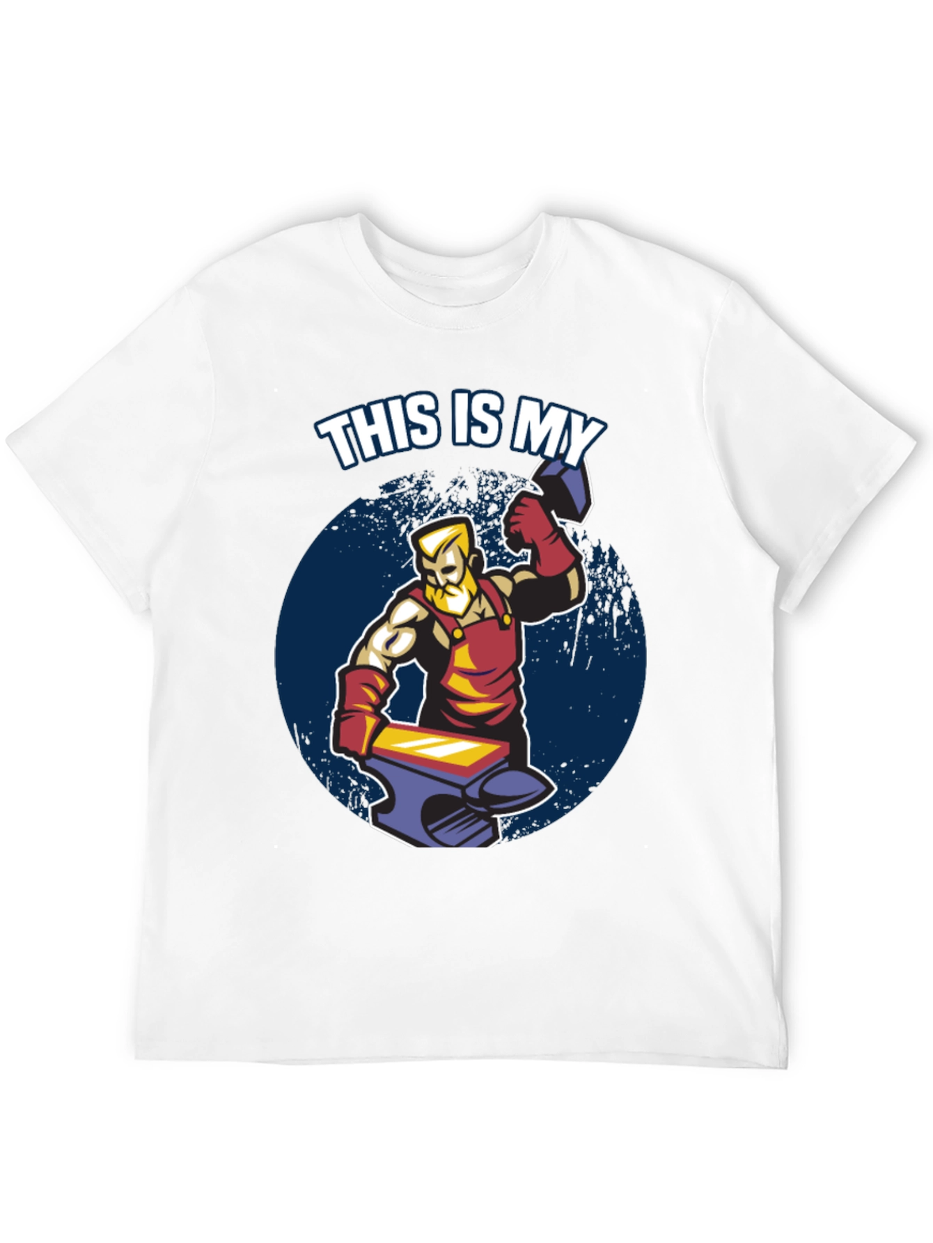 Blacksmith Hammer Anvil Graphic T-Shirt