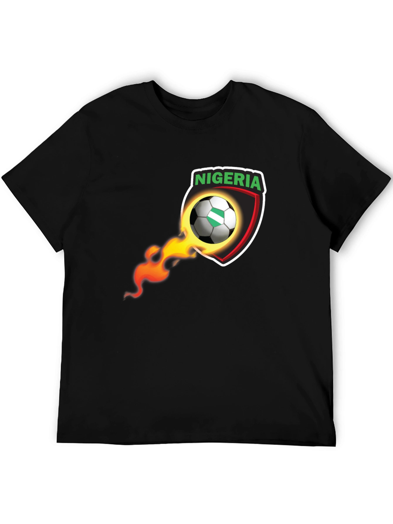 Nigeria Soccer Black T-Shirt