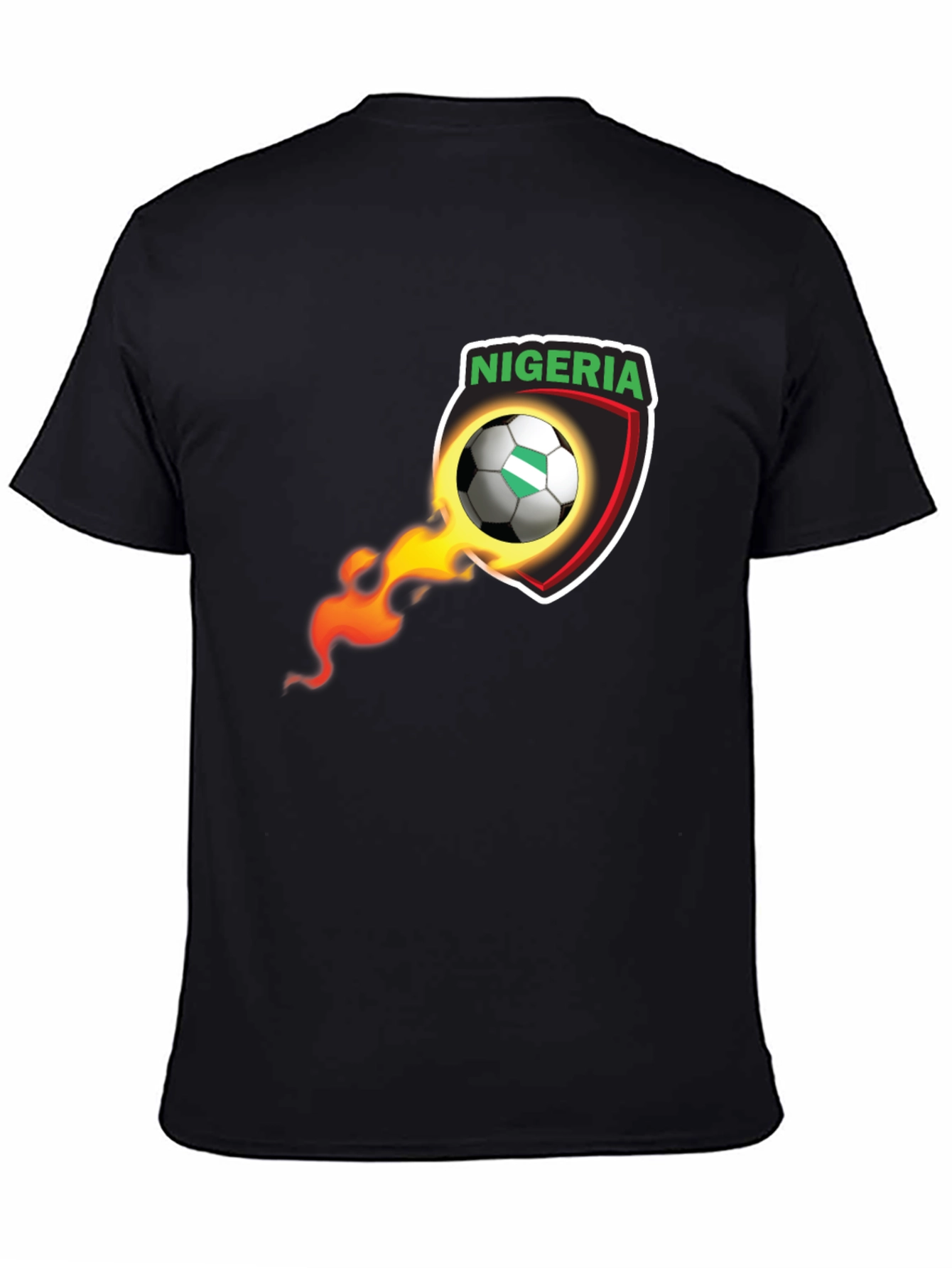 Nigeria Soccer Black T-Shirt