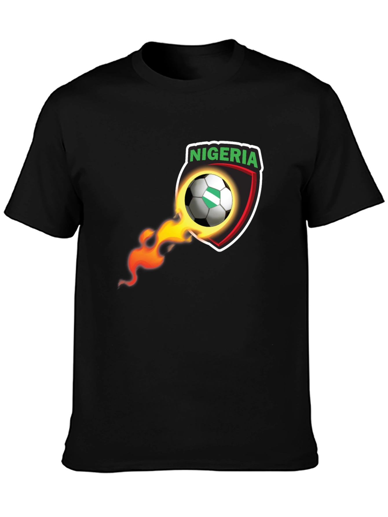Nigeria Soccer Black T-Shirt