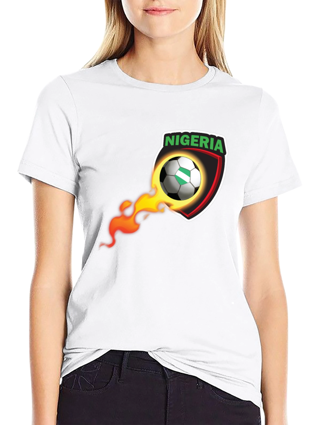 Nigeria Soccer Black T-Shirt