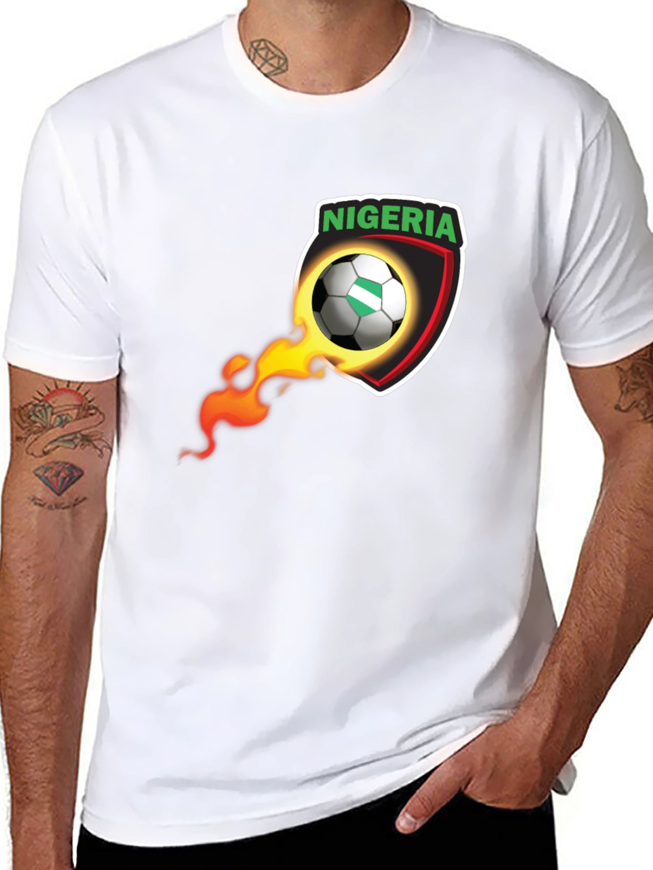 Nigeria Soccer Black T-Shirt