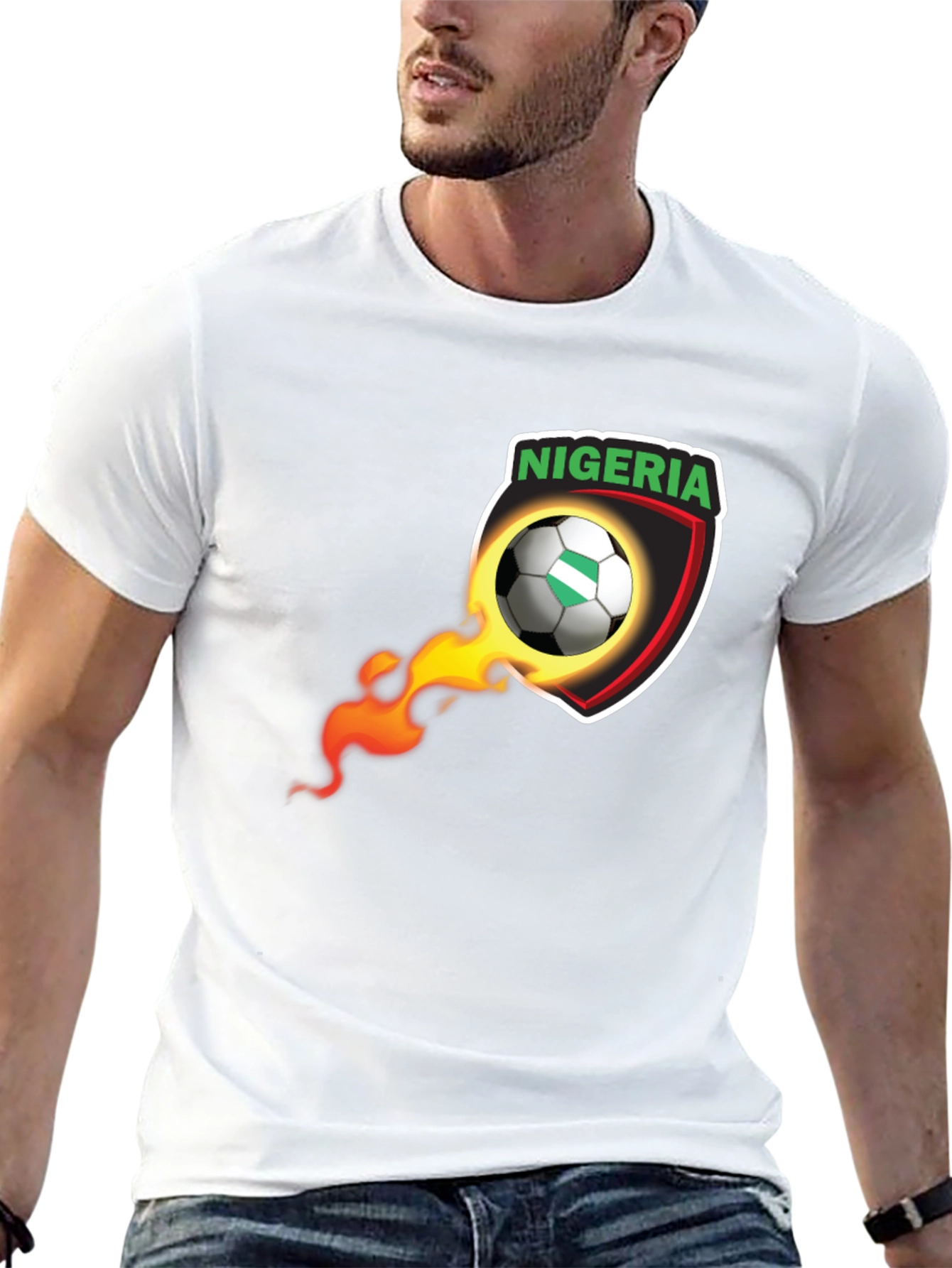 Nigeria Soccer Black T-Shirt