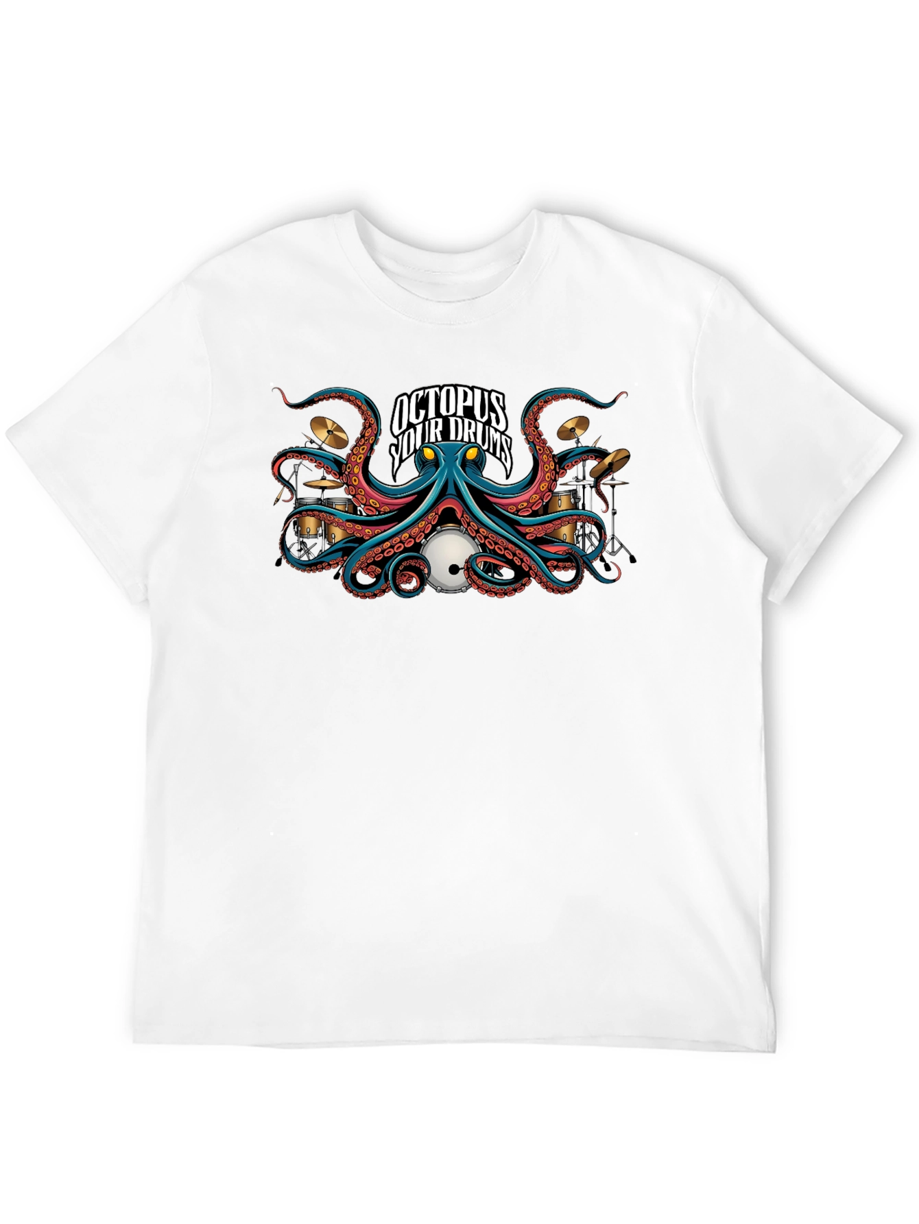 Octopus Your Drums Graphic T-Shirt