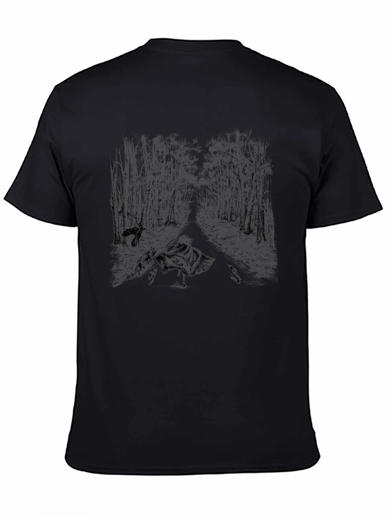 Dark Forest Graphic Tee - Unisex Black T-Shirt