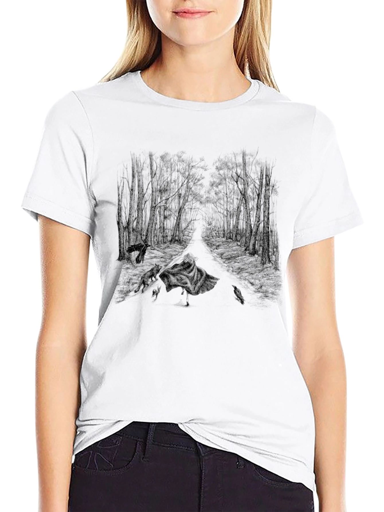 Dark Forest Graphic Tee - Unisex Black T-Shirt