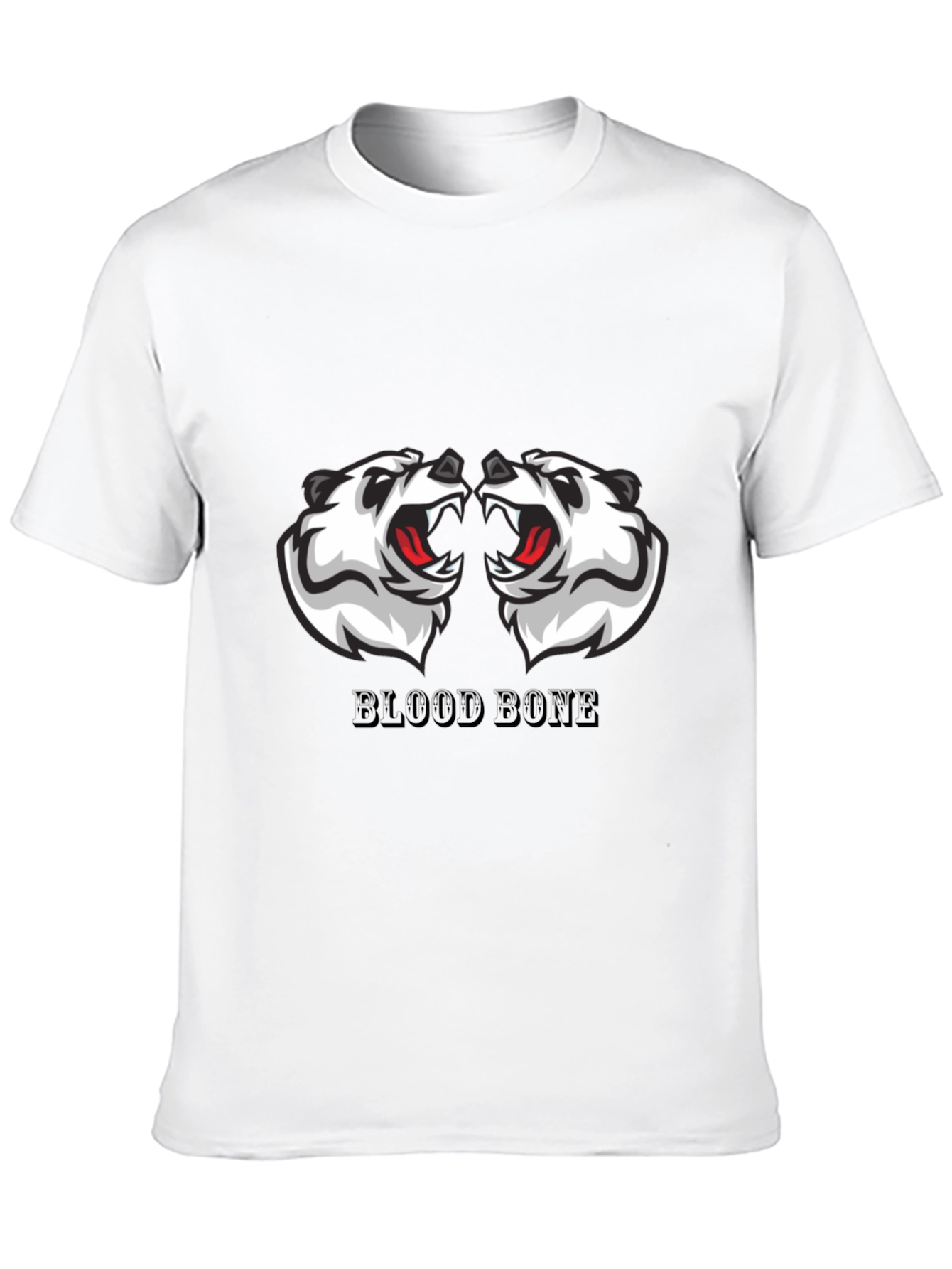 Mens Black Graphic Tee - Blood Bone Design