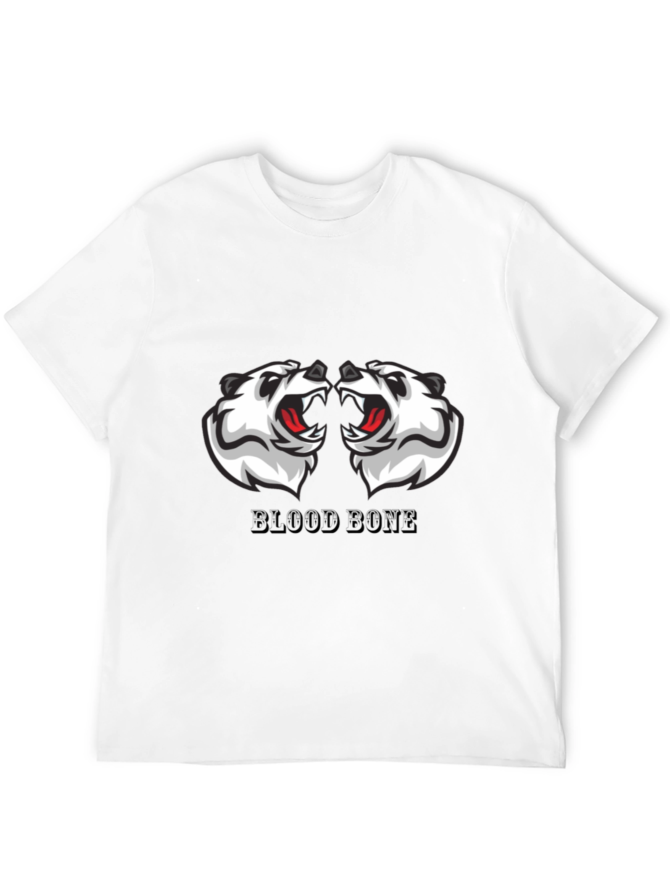 Mens Black Graphic Tee - Blood Bone Design