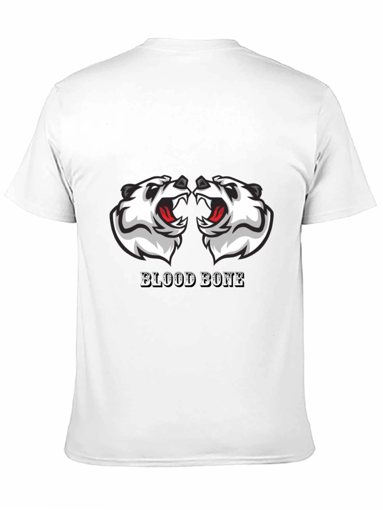 Mens Black Graphic Tee - Blood Bone Design