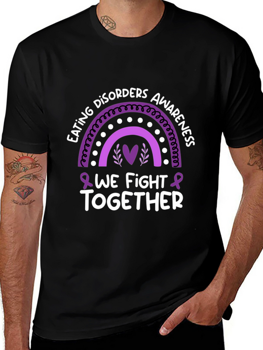Eating Disorder Awareness Tee - We Fight Together T-Shirt
