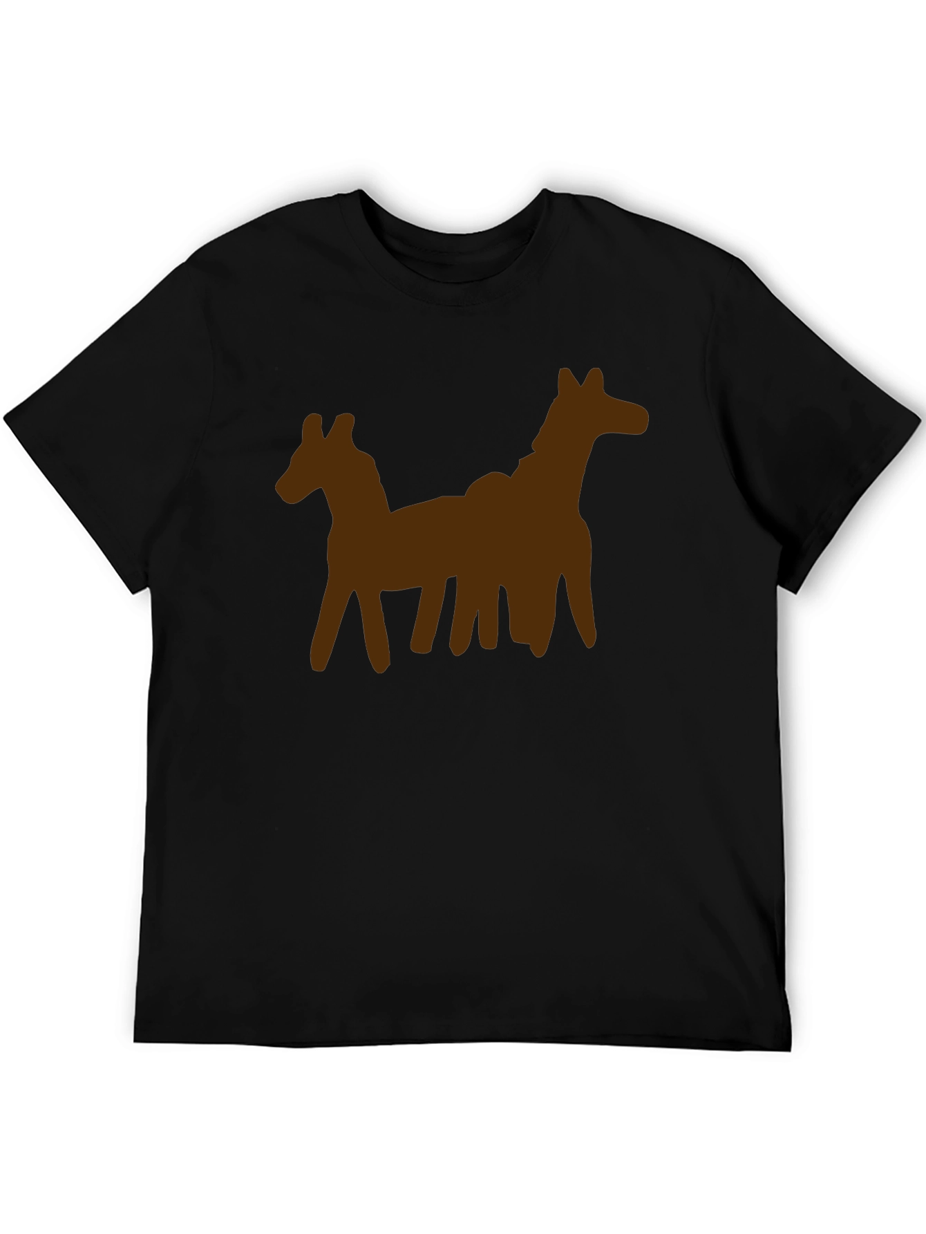Unique Two-Horse Graphic Tee - Casual Style