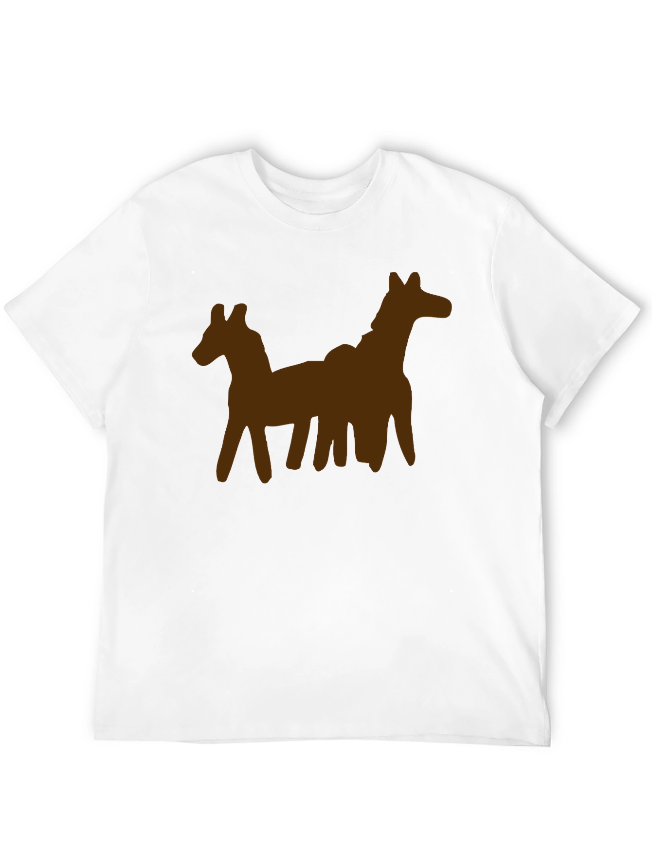 Unique Two-Horse Graphic Tee - Casual Style