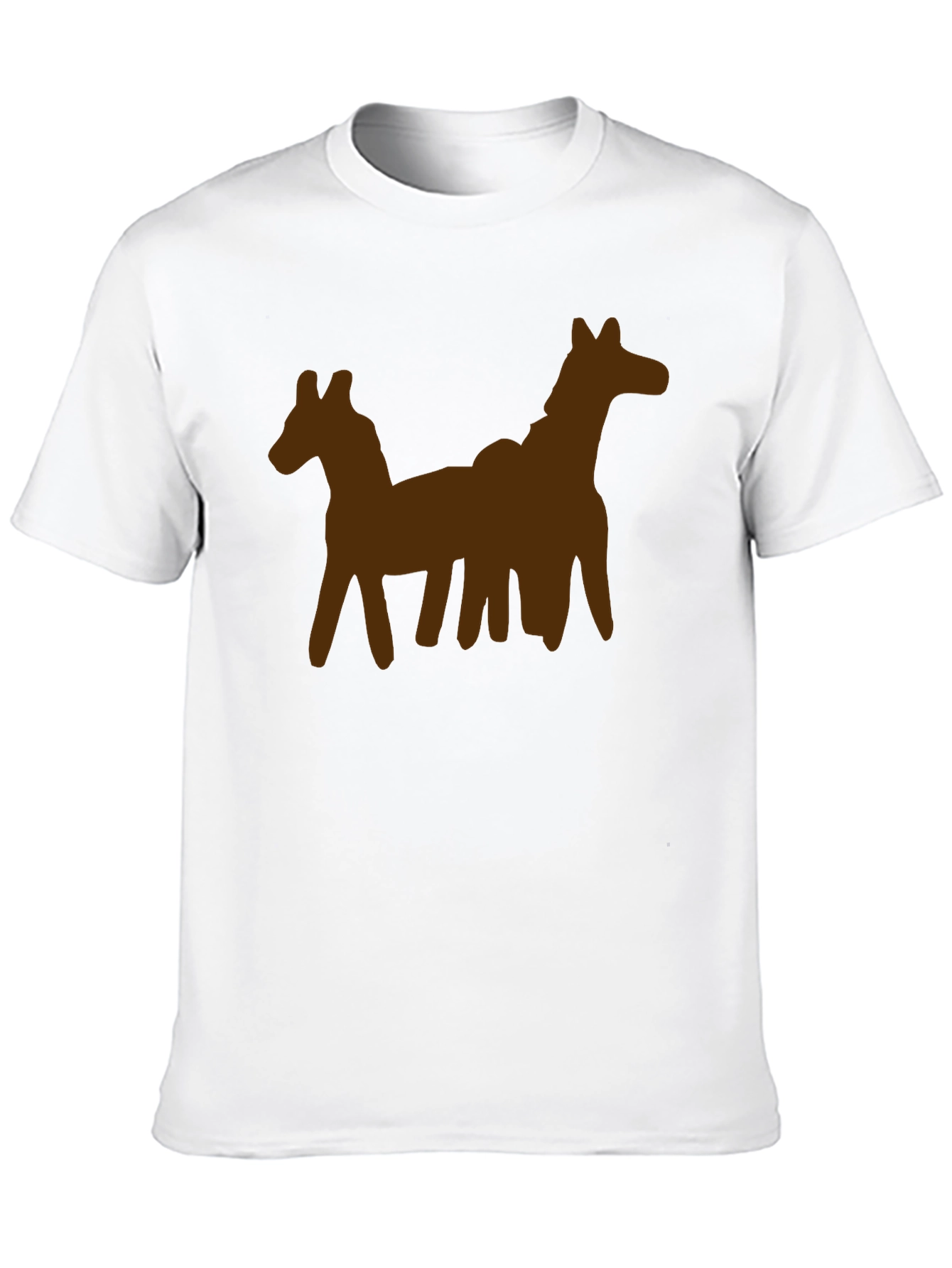 Unique Two-Horse Graphic Tee - Casual Style