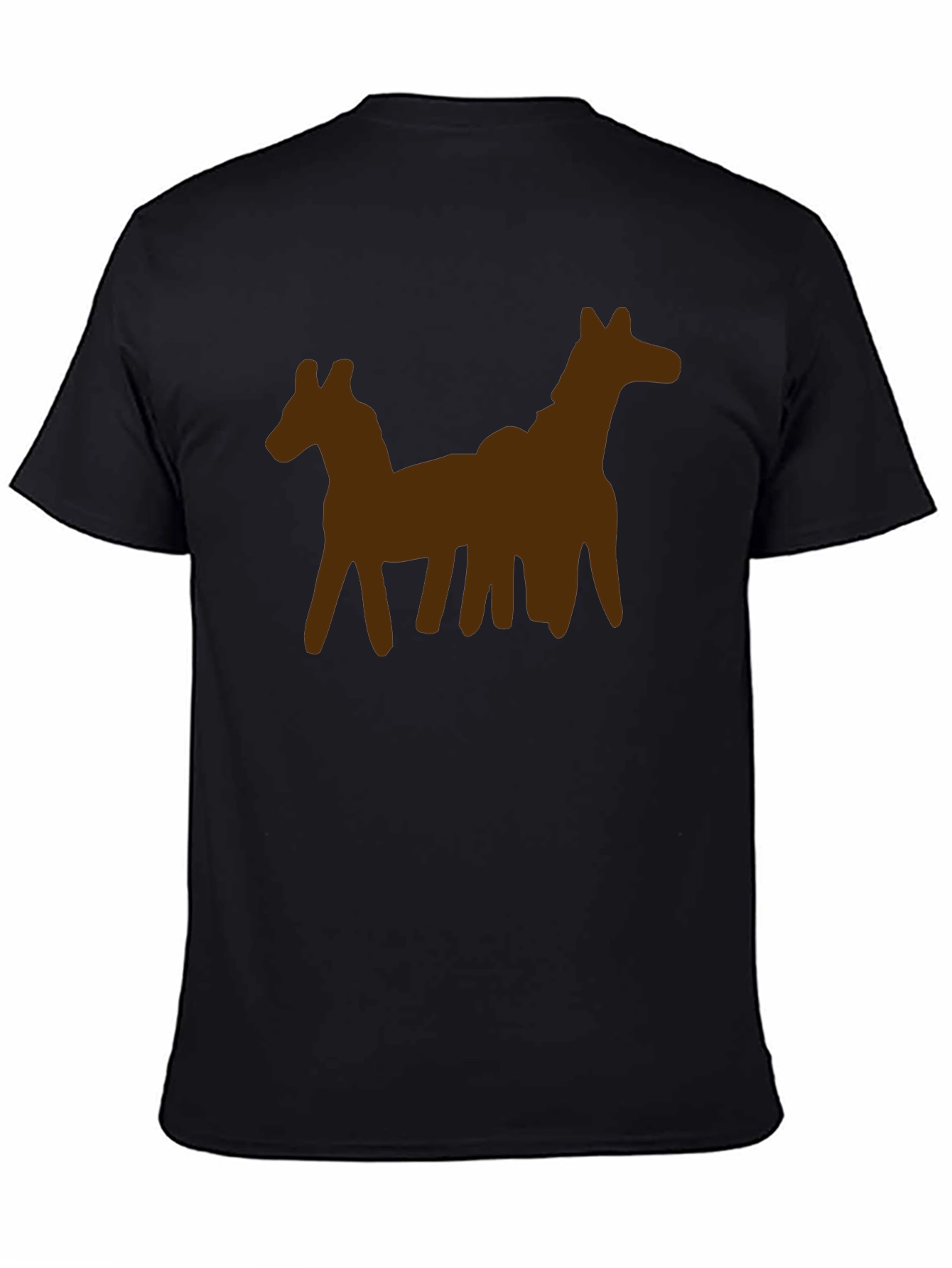 Unique Two-Horse Graphic Tee - Casual Style