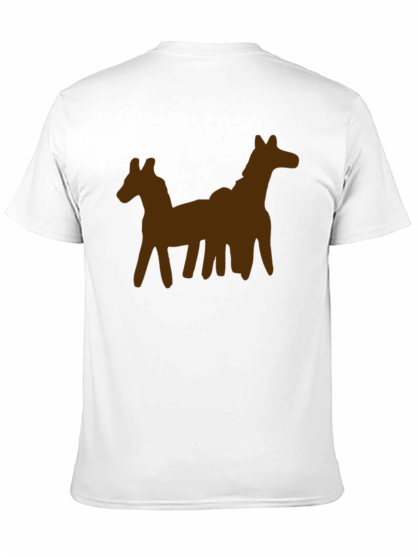Unique Two-Horse Graphic Tee - Casual Style