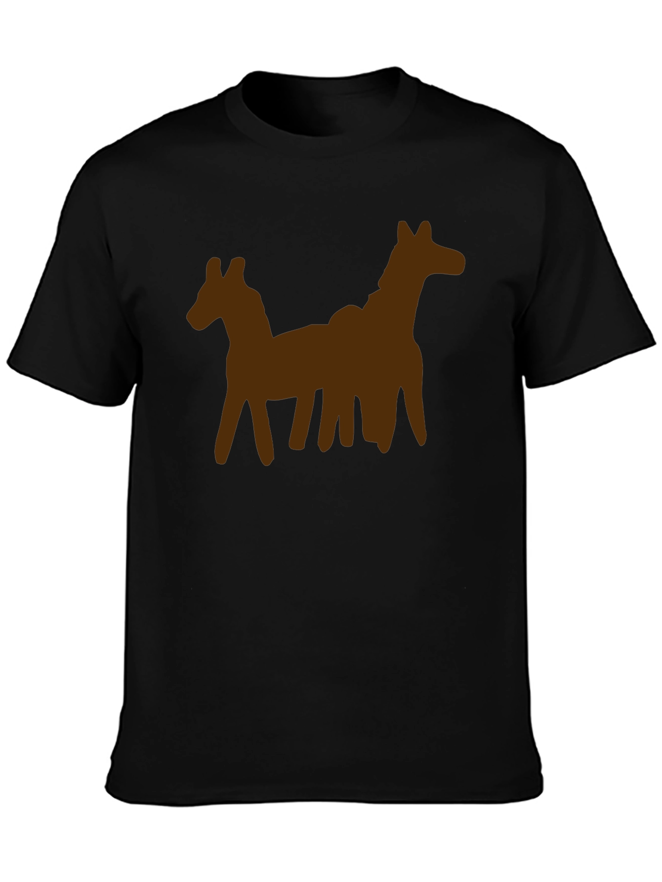 Unique Two-Horse Graphic Tee - Casual Style