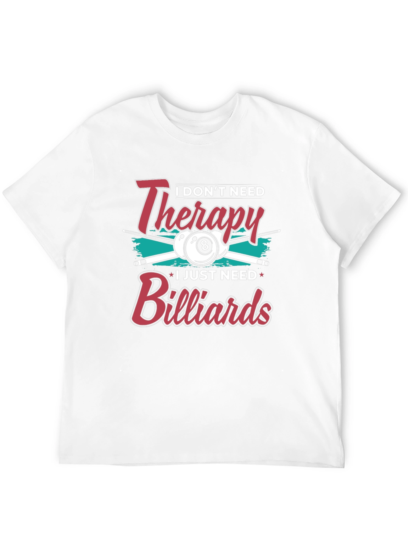 Billiards Therapy Graphic Tee - Black T-Shirt