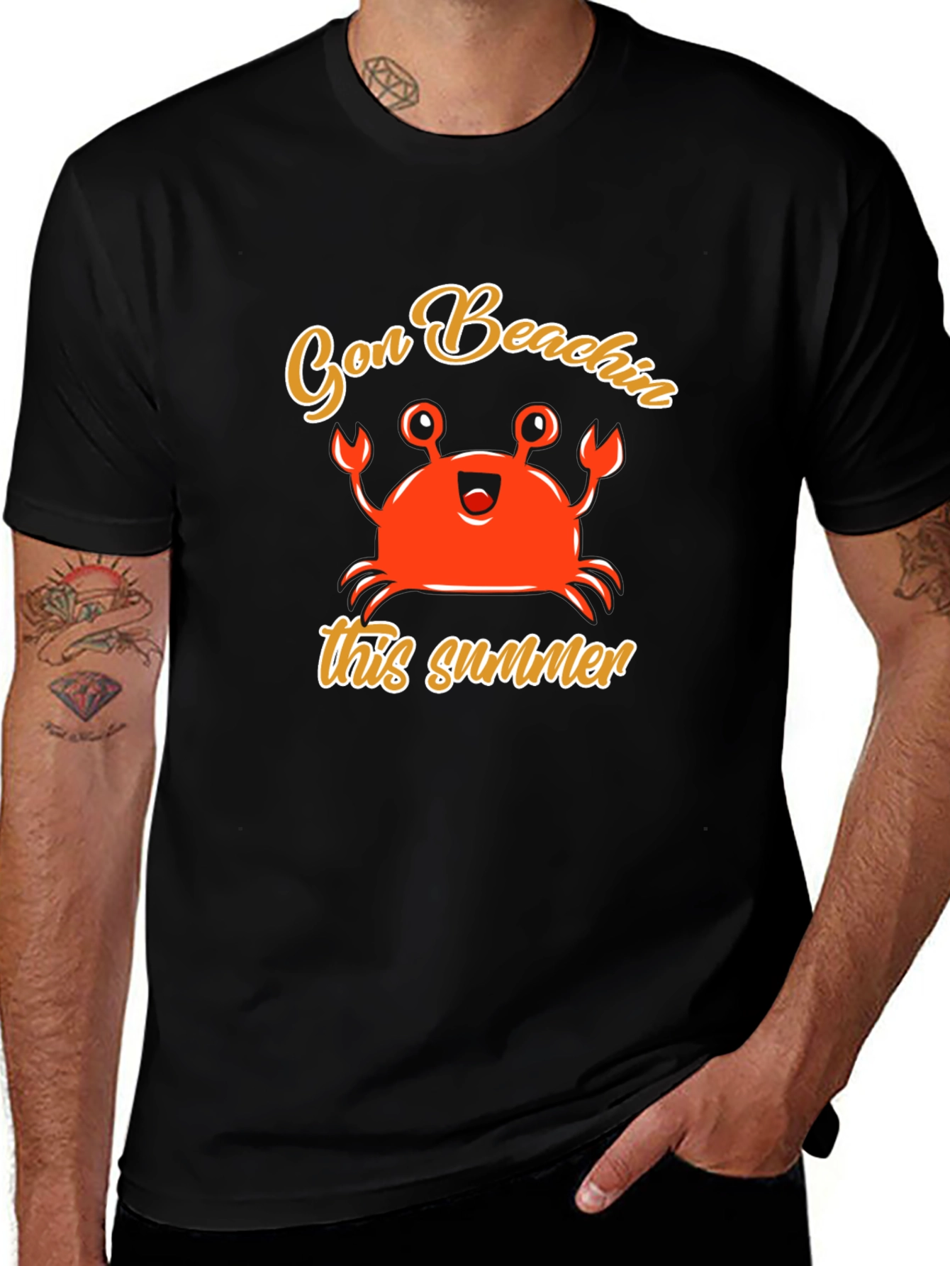 Gon Beachin Summer Crab T-Shirt