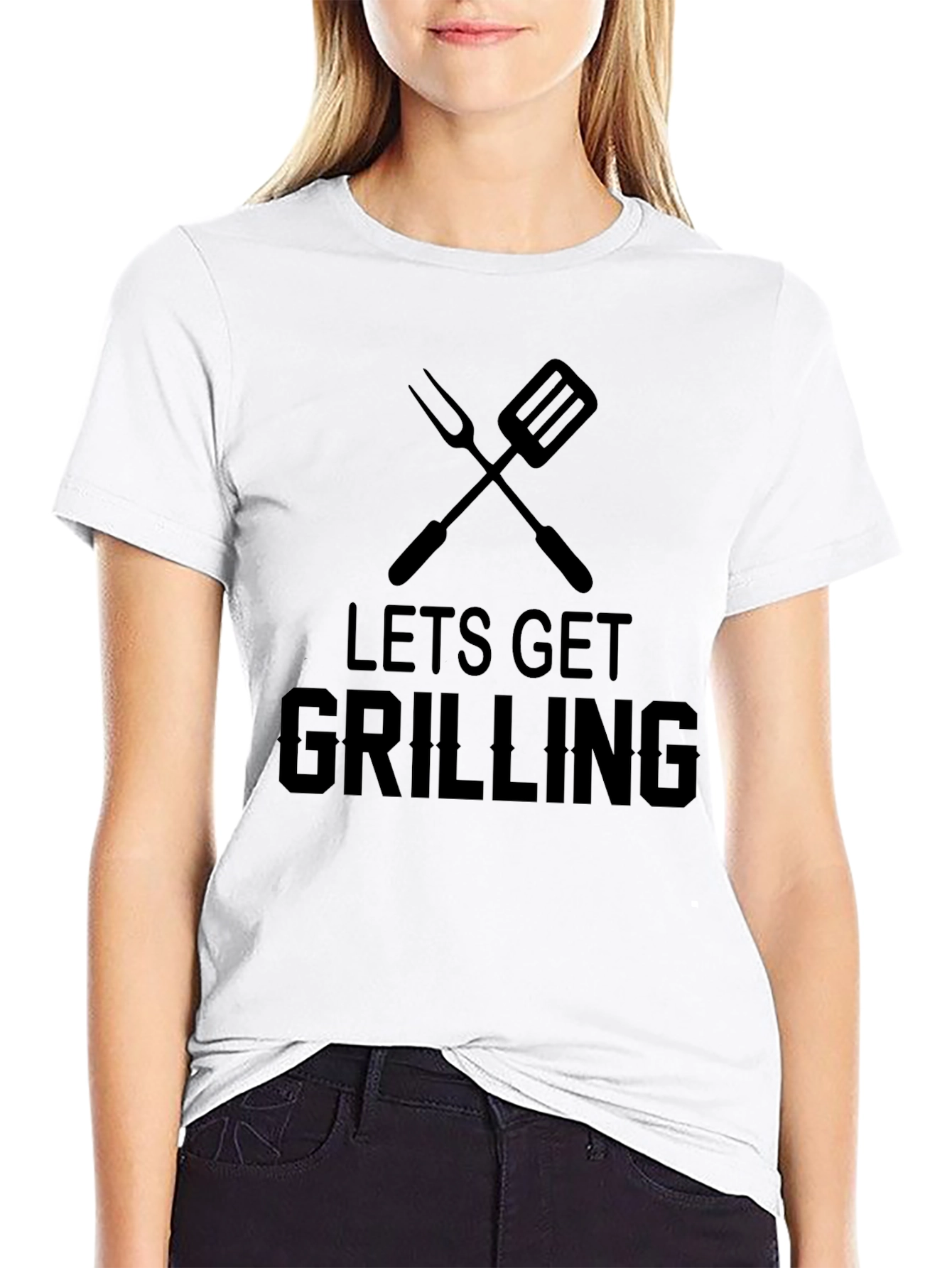 Lets Get Grilling Black T-Shirt