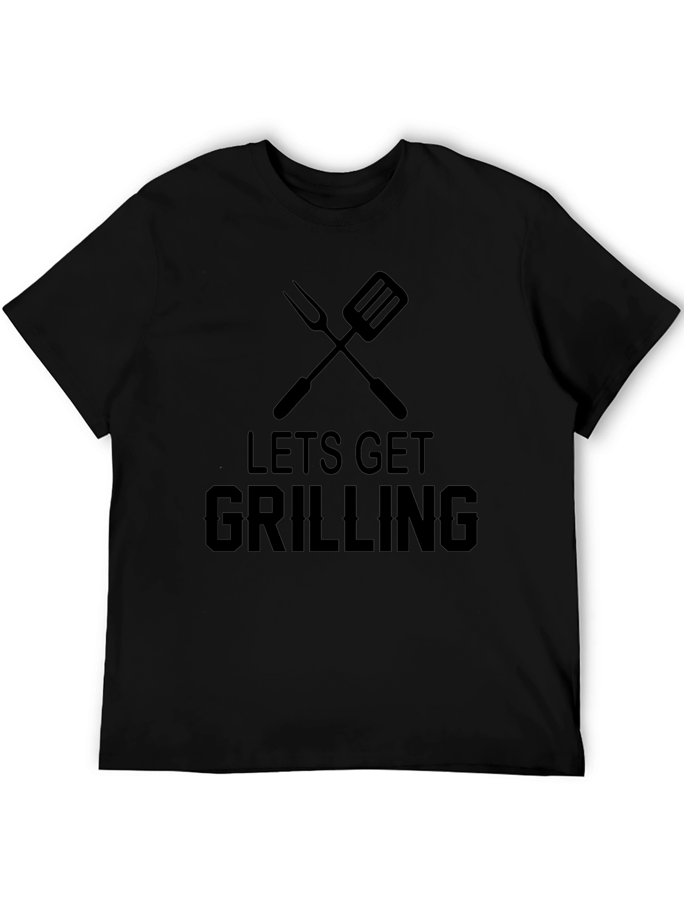 Lets Get Grilling Black T-Shirt