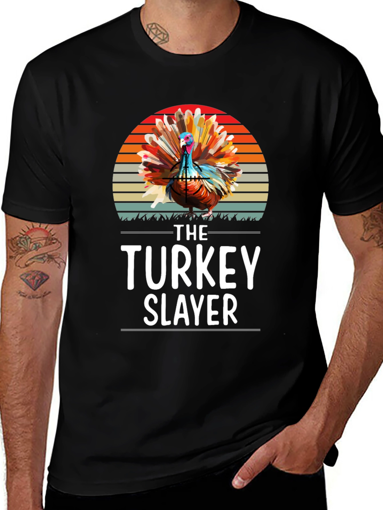 Turkey Slayer Graphic T-Shirt - Thanksgiving Apparel