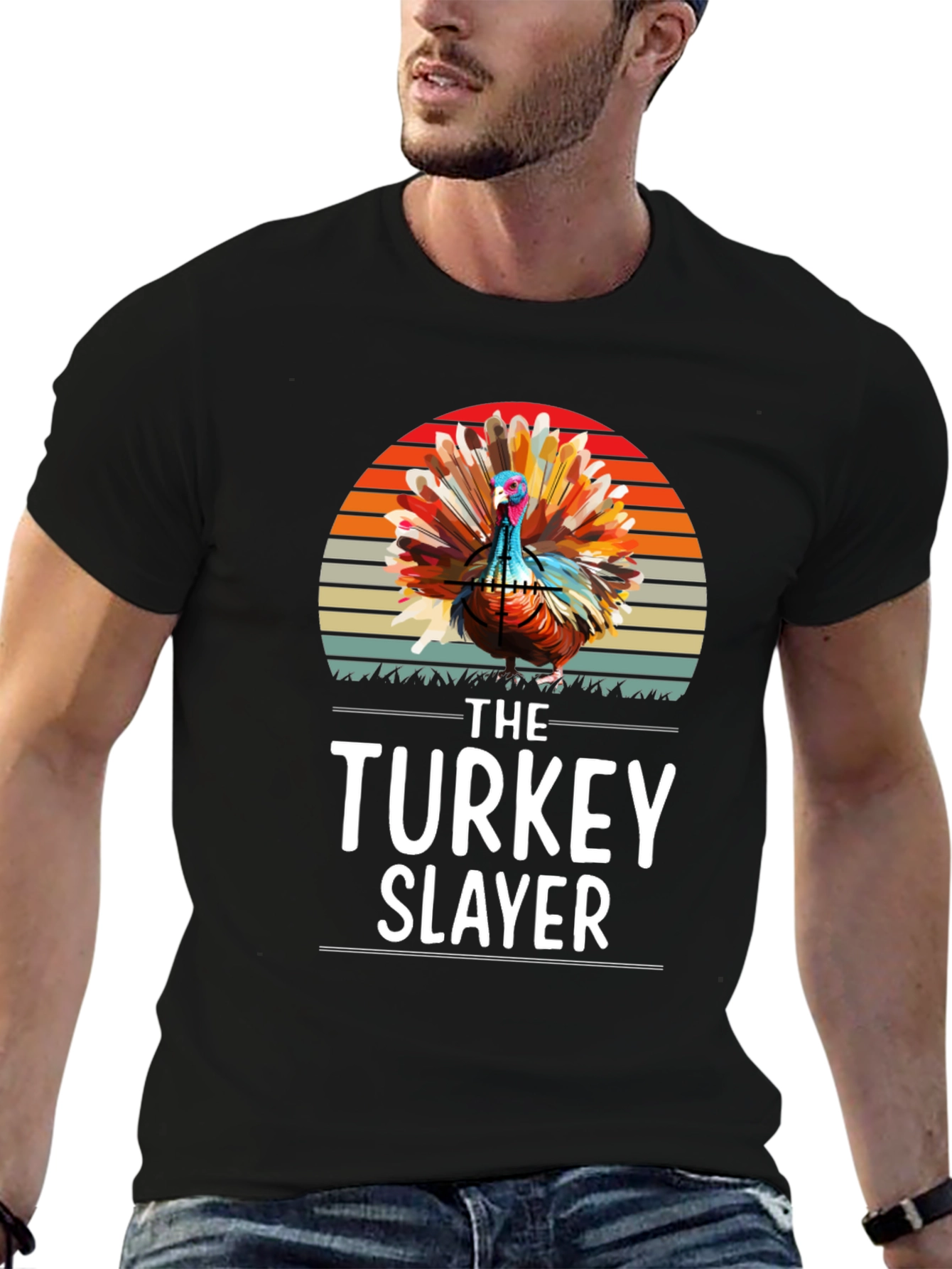 Turkey Slayer Graphic T-Shirt - Thanksgiving Apparel