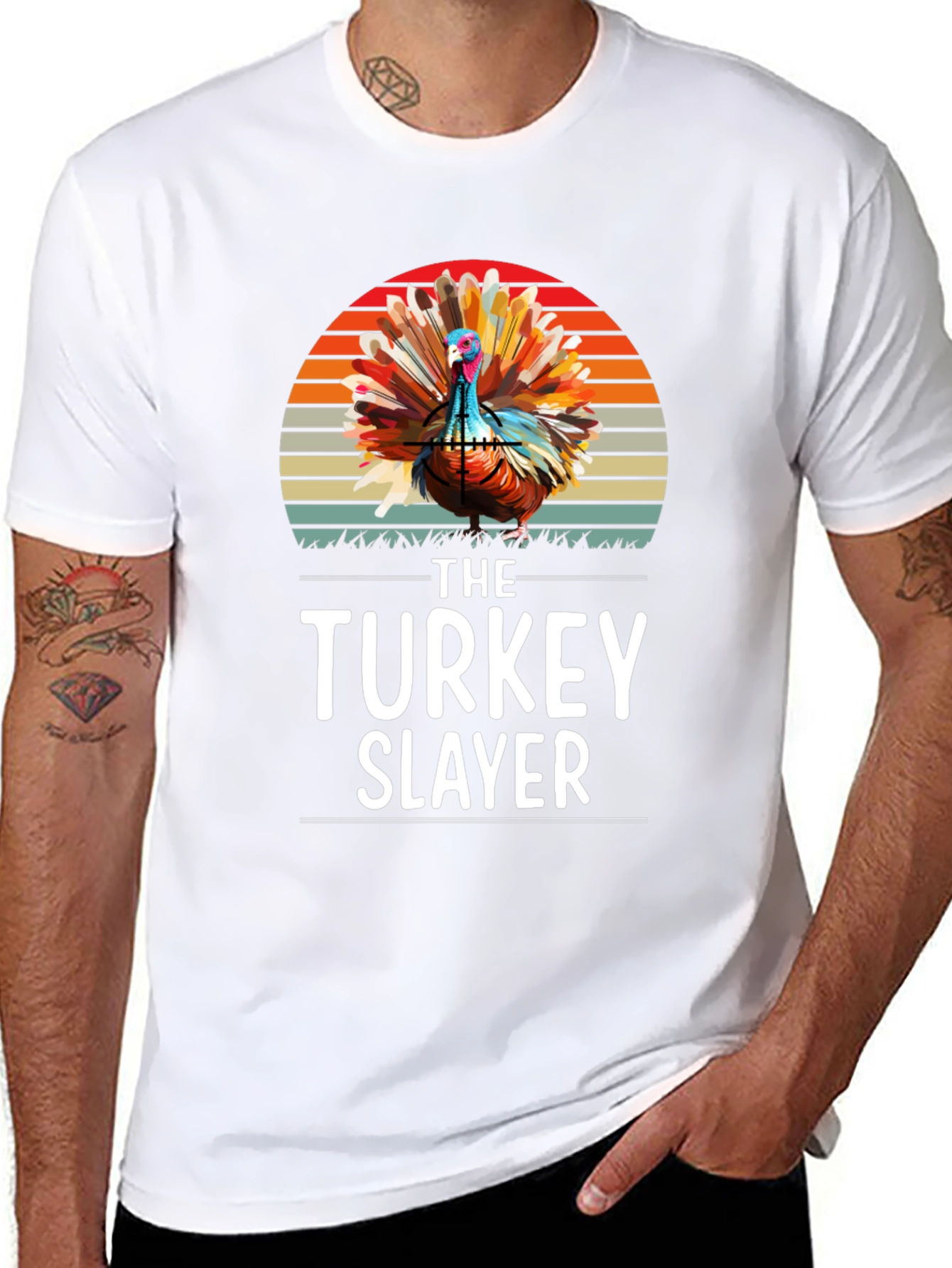 Turkey Slayer Graphic T-Shirt - Thanksgiving Apparel