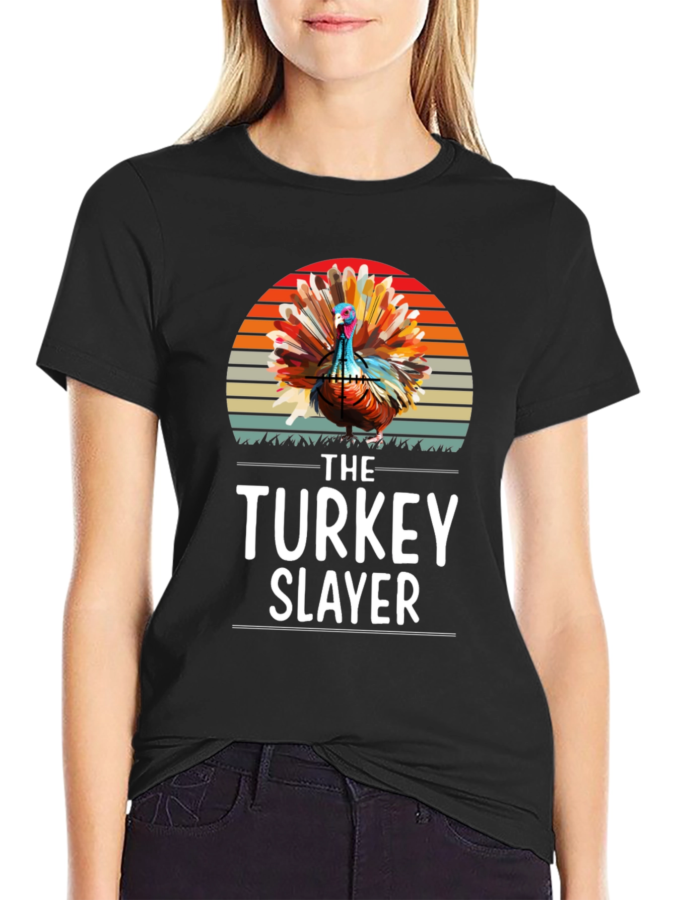 Turkey Slayer Graphic T-Shirt - Thanksgiving Apparel