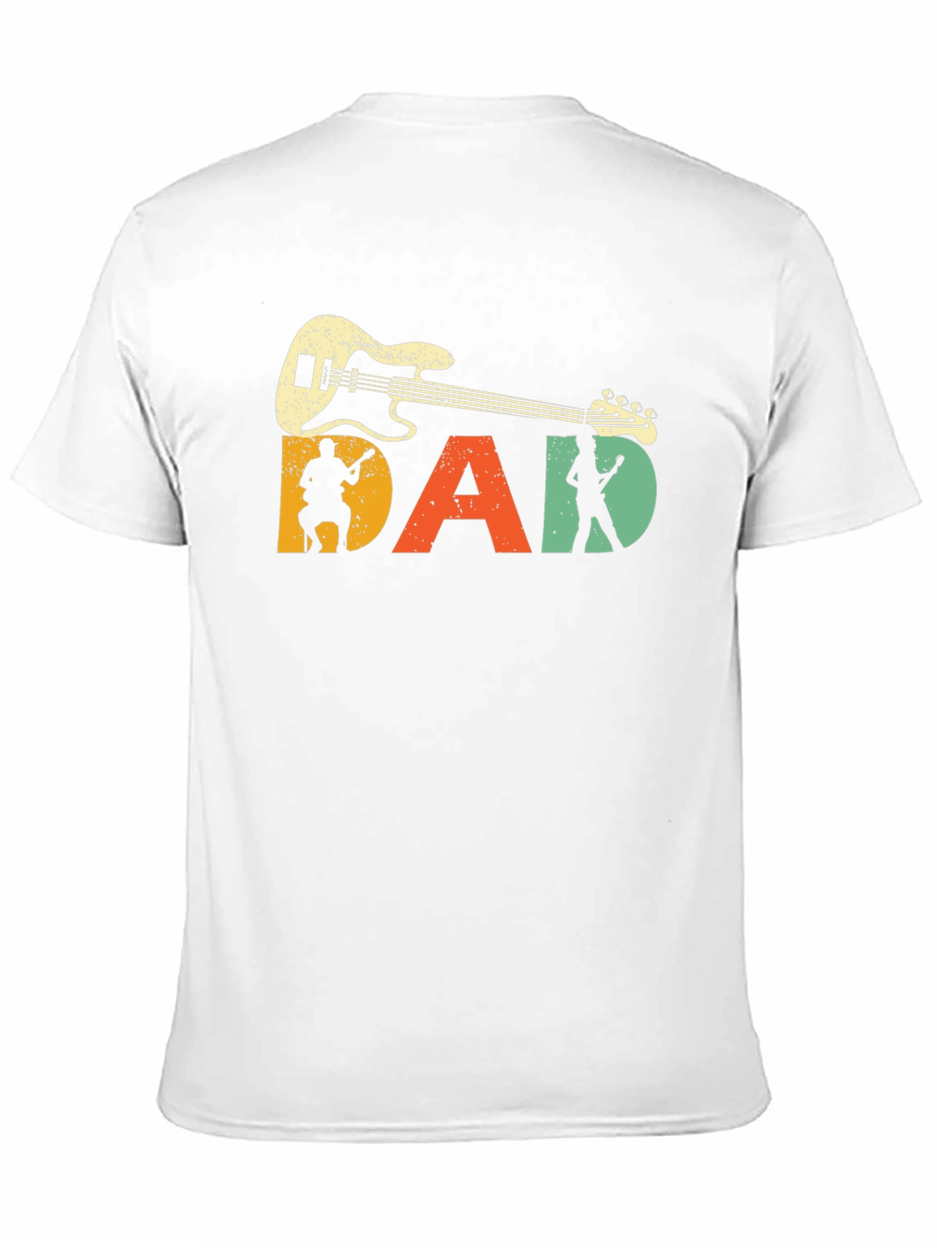 Retro Guitar Dad T-Shirt - Musician Fathers Day Gift