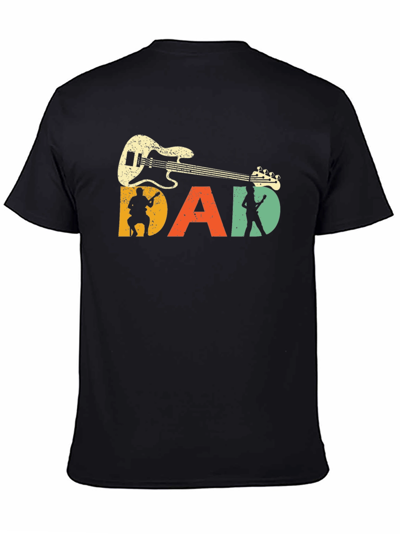 Retro Guitar Dad T-Shirt - Musician Fathers Day Gift