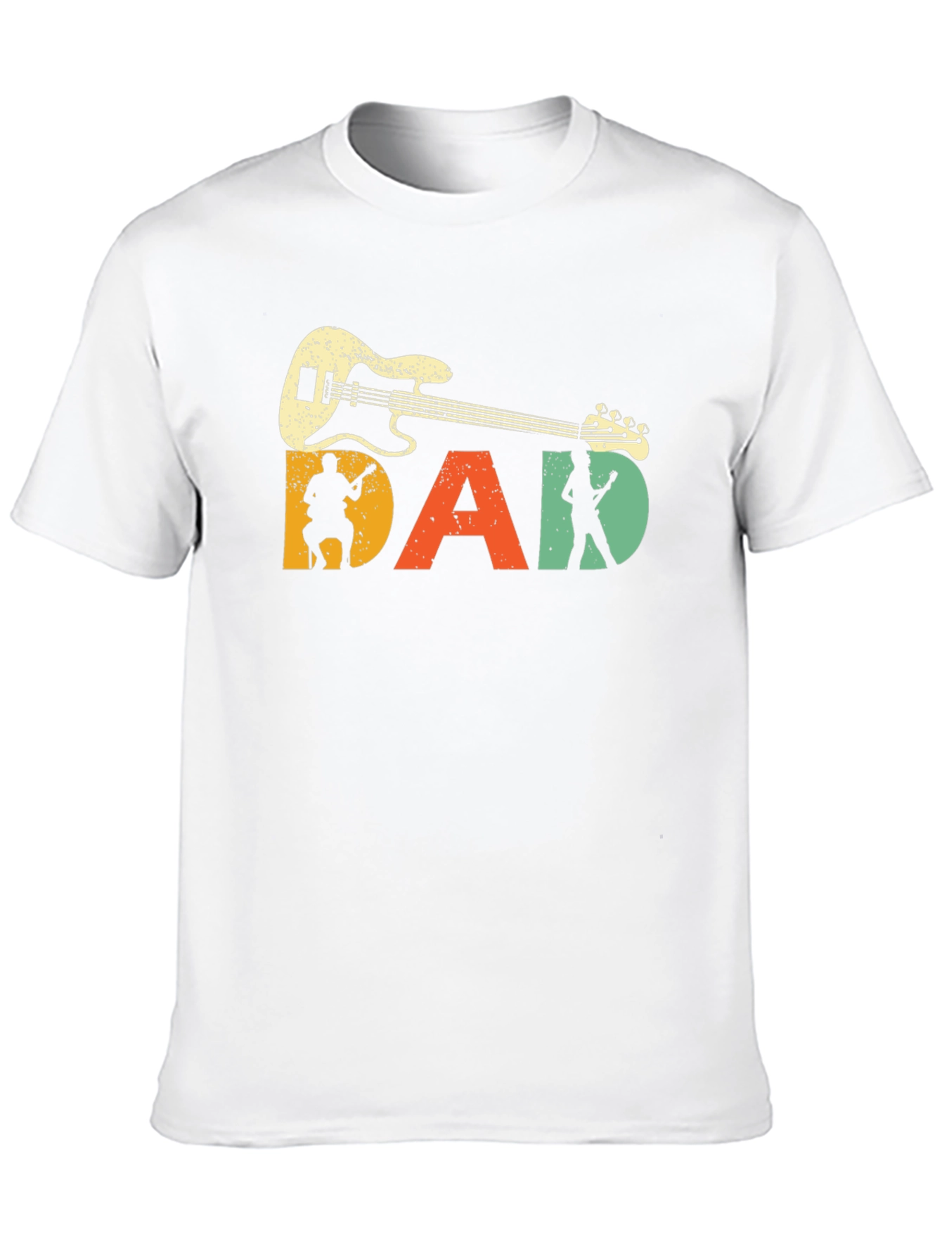 Retro Guitar Dad T-Shirt - Musician Fathers Day Gift