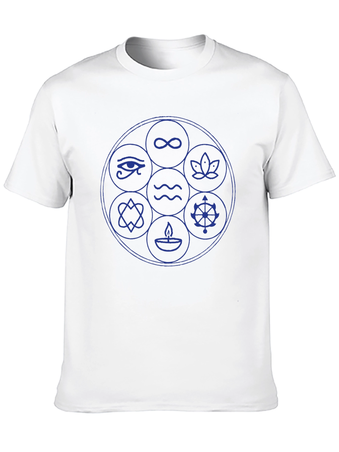 Mystic Symbols Graphic T-Shirt - Black