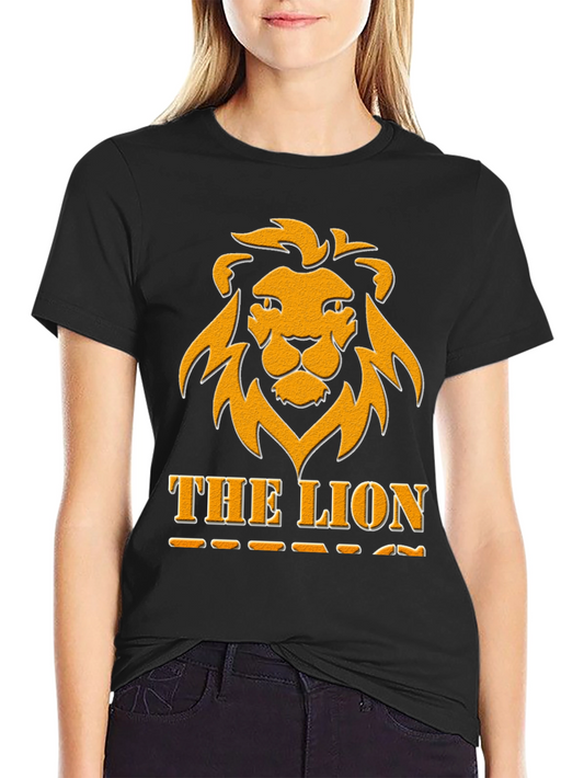 The Lion Graphic Tee - Bold Black T-Shirt