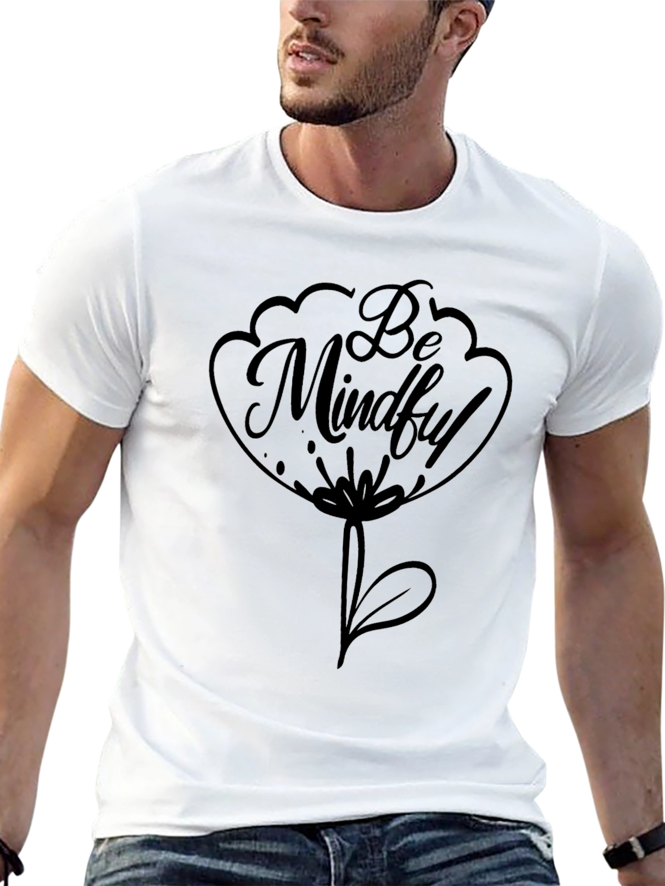 Mindful Black Graphic Tee