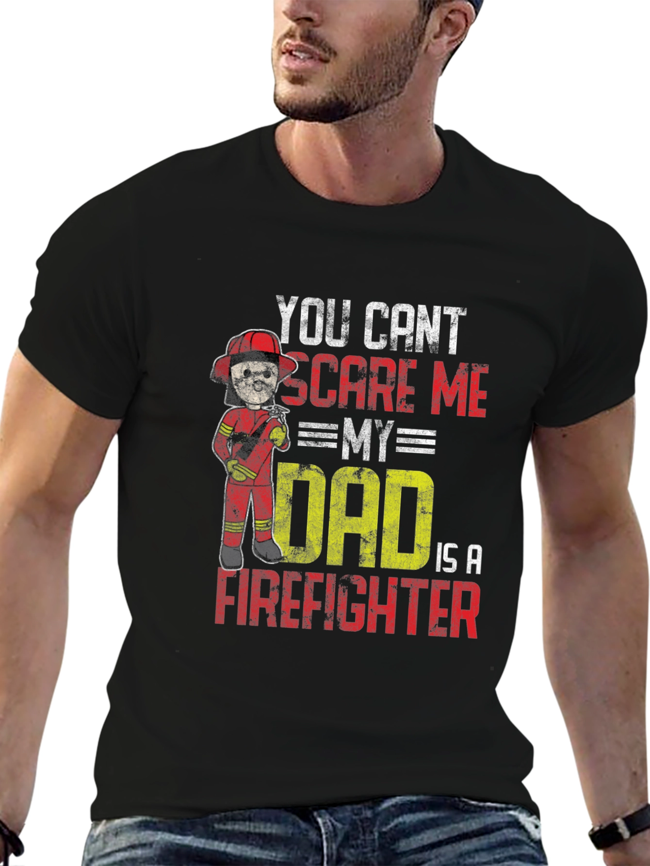 Firefighter Dad Graphic Tee - Humor & Pride