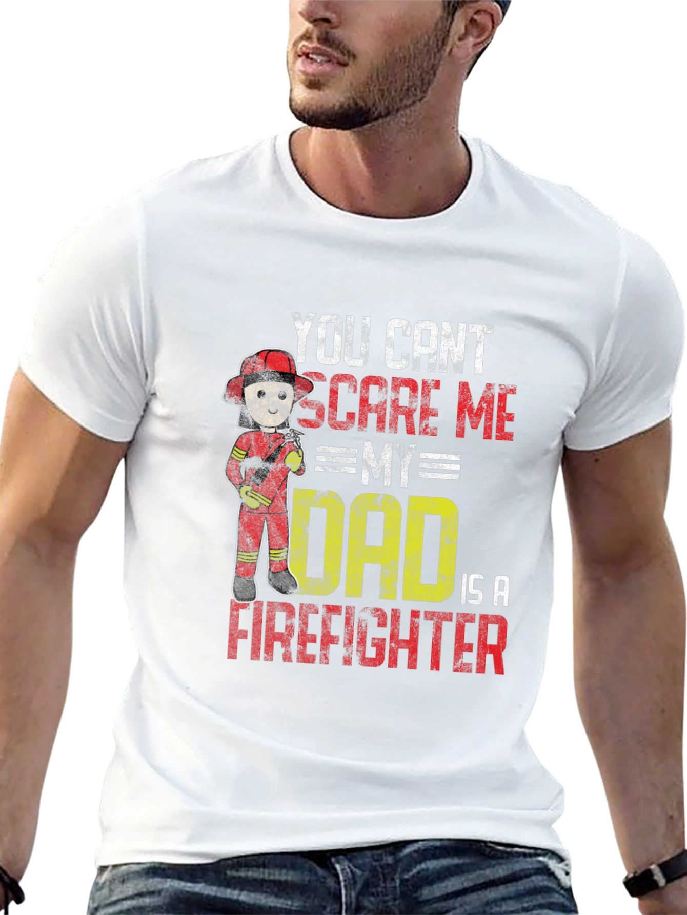 Firefighter Dad Graphic Tee - Humor & Pride