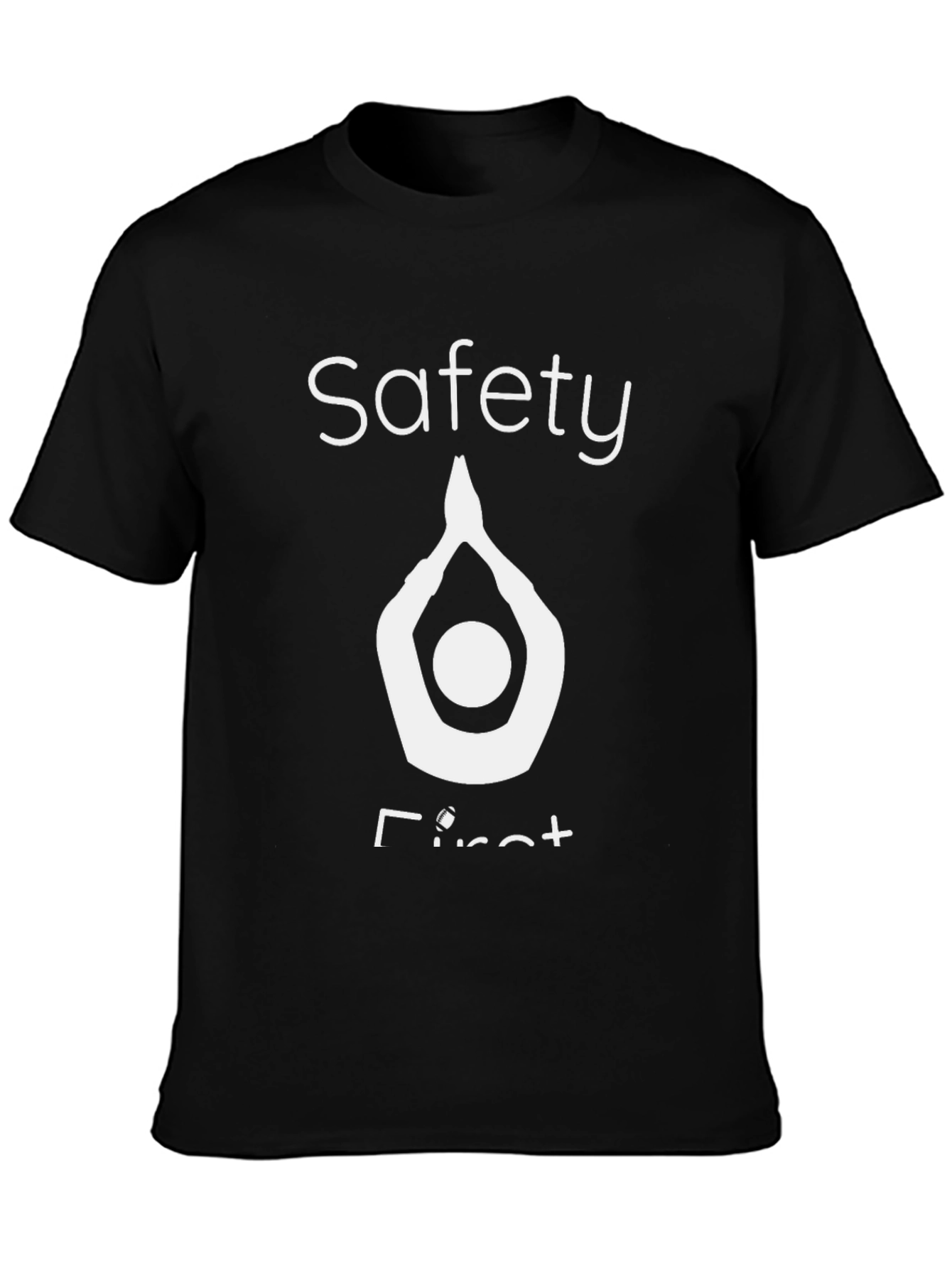 Safety First Graphic Tee - Black