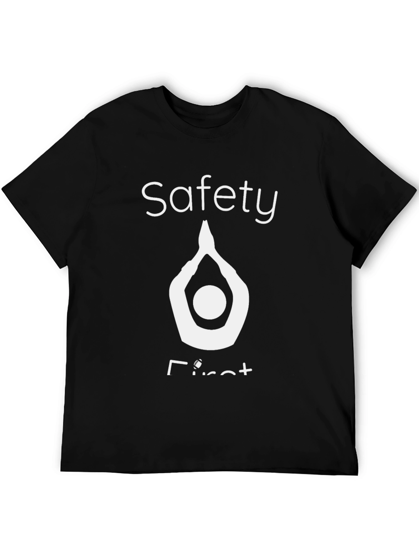 Safety First Graphic Tee - Black