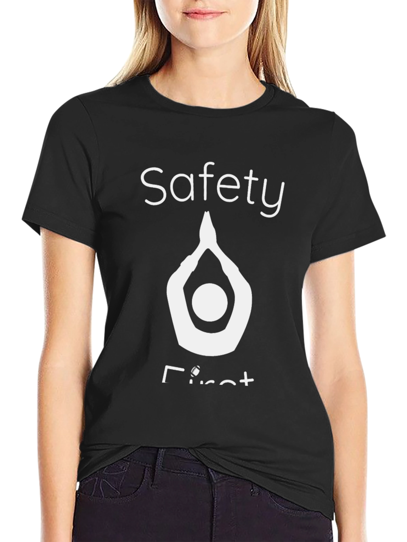 Safety First Graphic Tee - Black