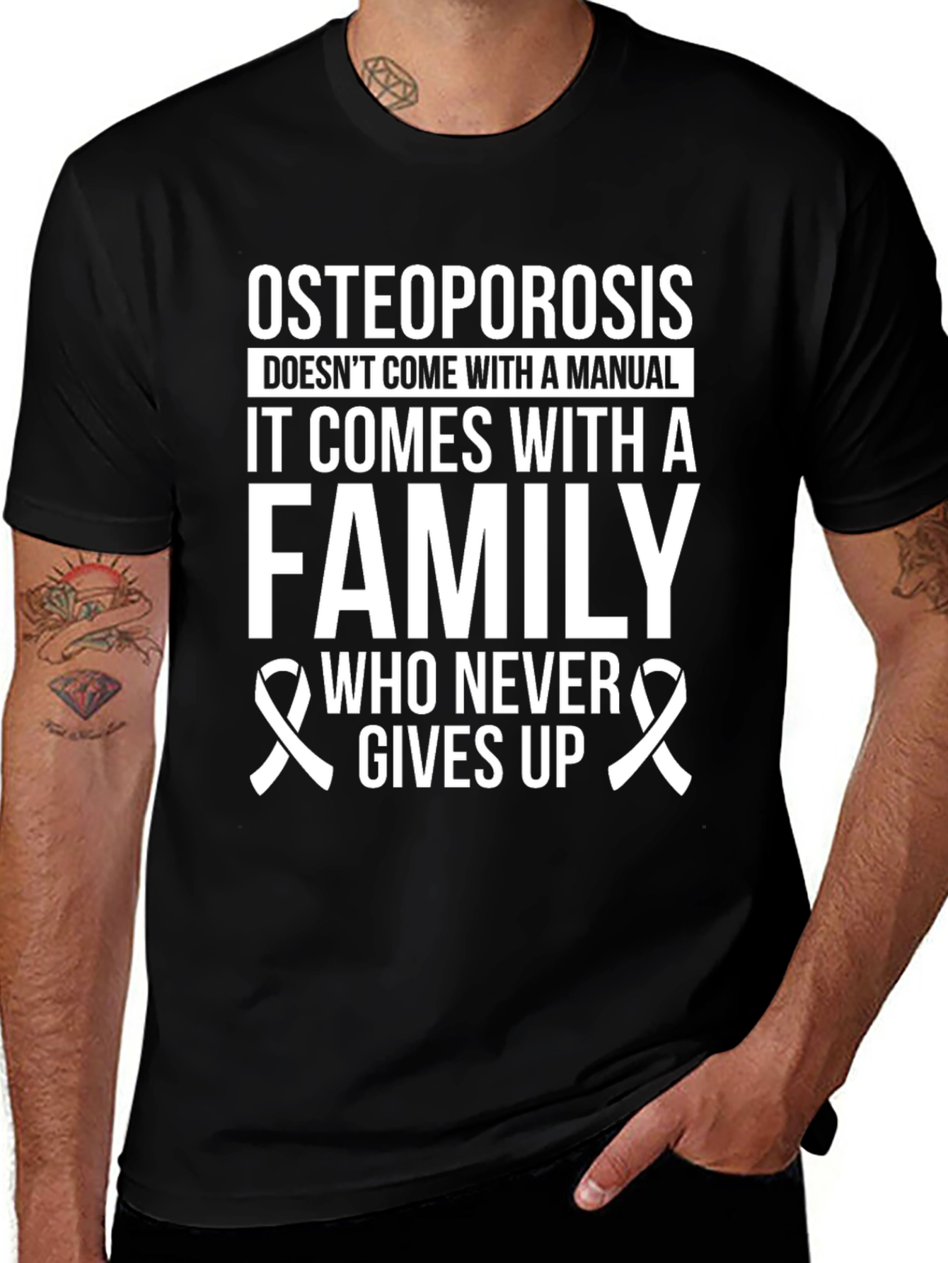 Osteoporosis Awareness T-Shirt - Family Support