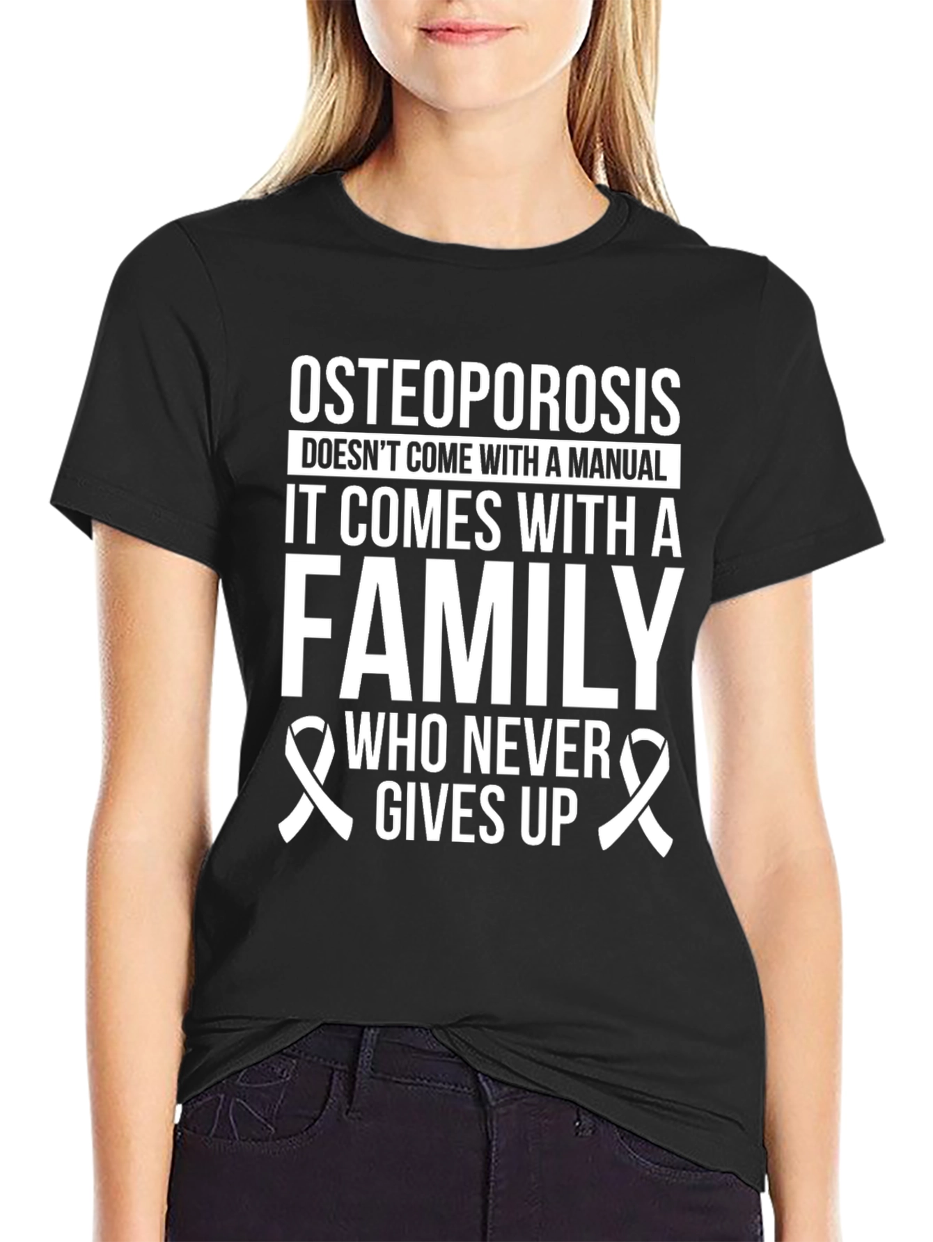 Osteoporosis Awareness T-Shirt - Family Support