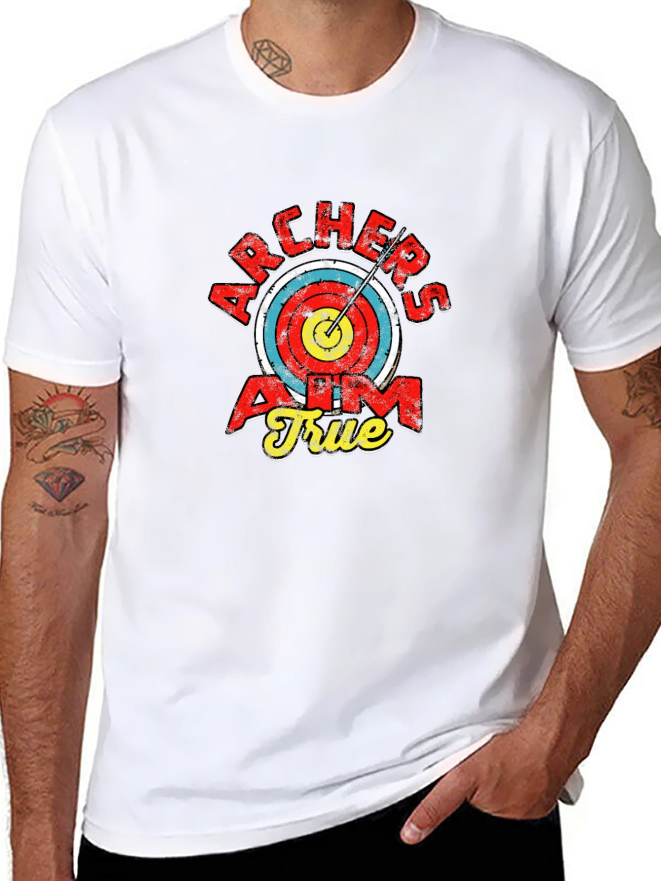 Archers Aim True T-Shirt - Retro Archery Tee