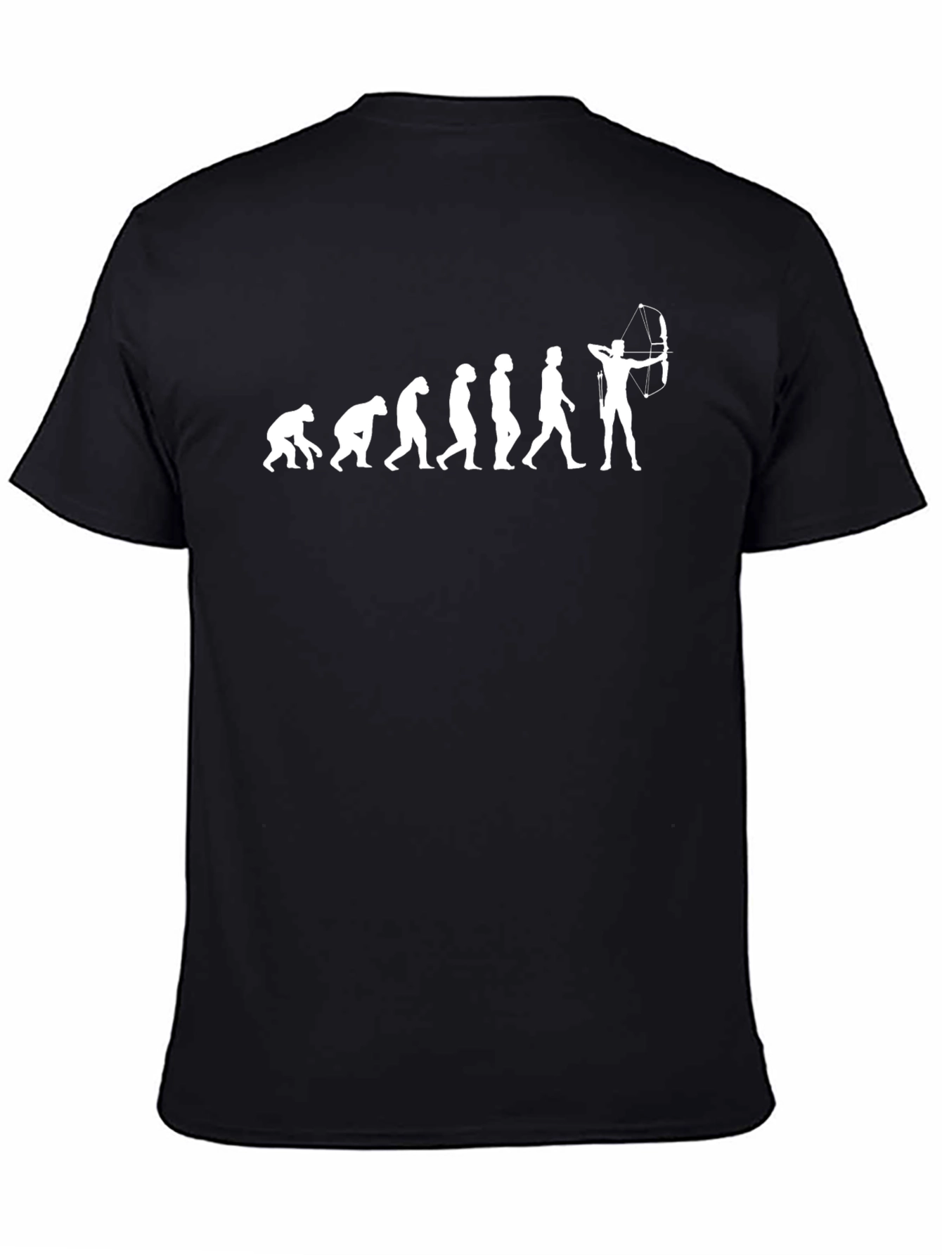 Evolution of Archery T-Shirt - Black Cotton Tee