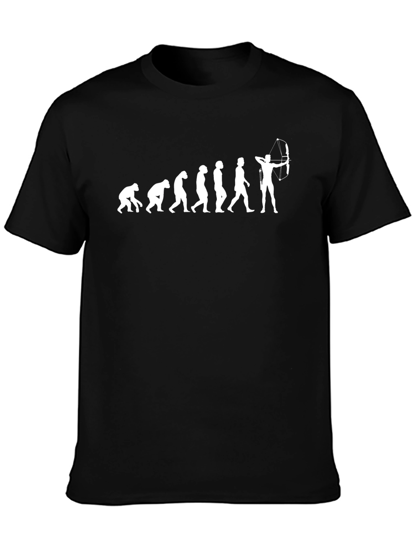 Evolution of Archery T-Shirt - Black Cotton Tee