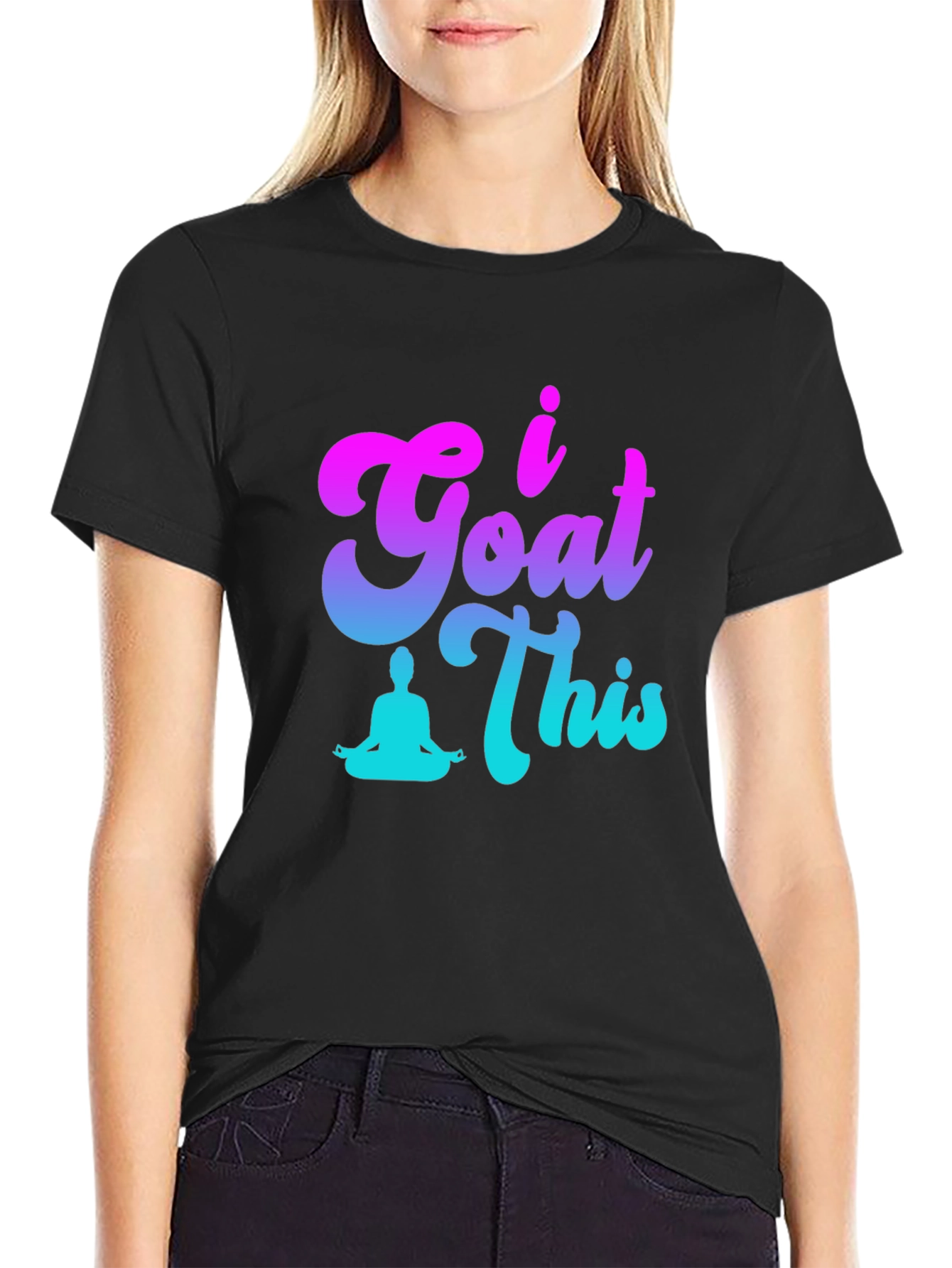 I Goat This Yoga T-Shirt - Black